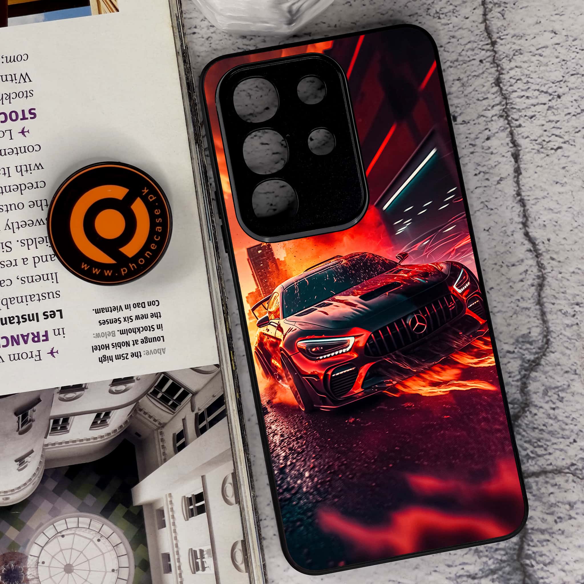 Vivo Y29 4G - Racing Series - Premium Metal Printed soft Bumper Shock Proof Case