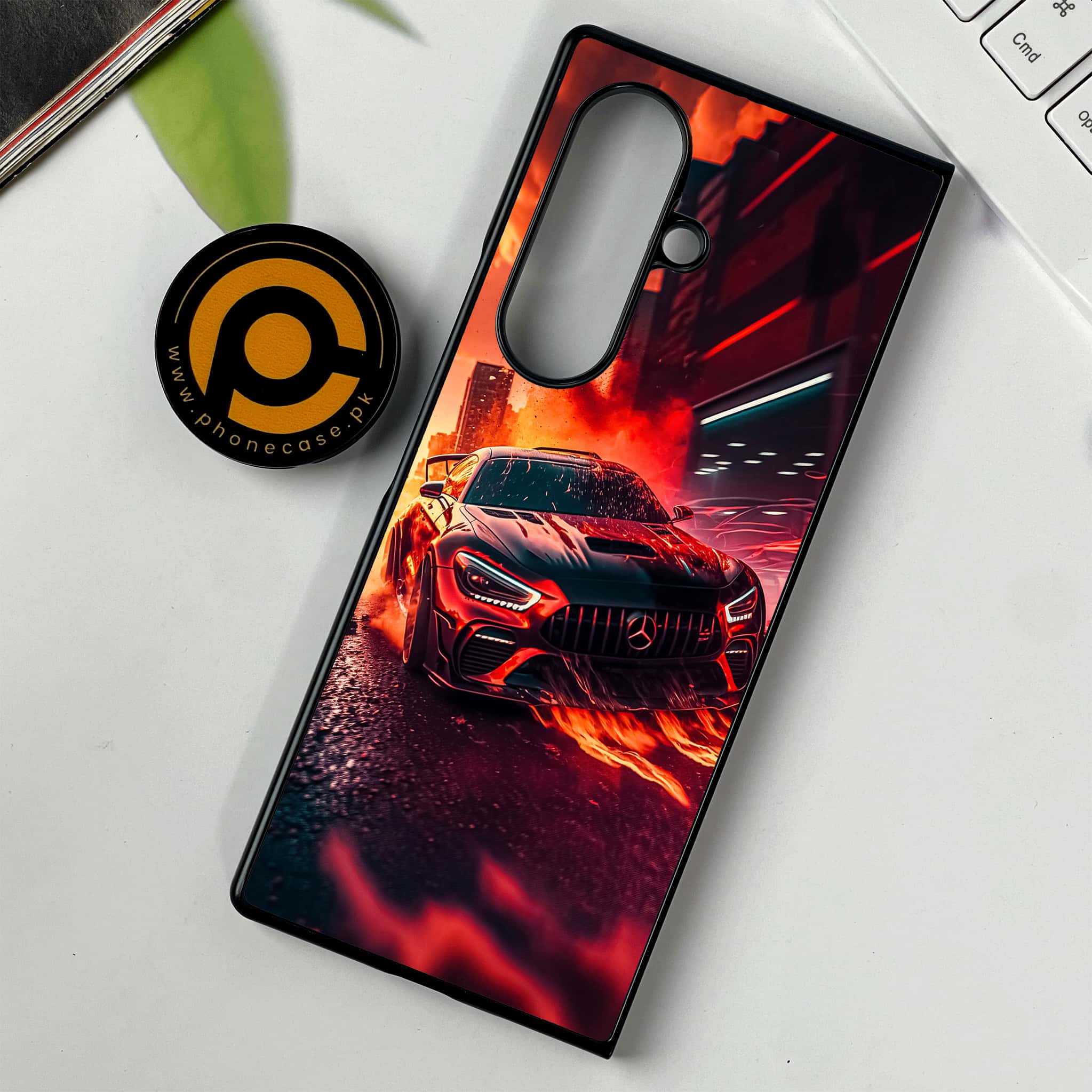 Samsung Galaxy Z Fold 7 - Racing Series - Premium Metal Printed soft Bumper shock Proof Case