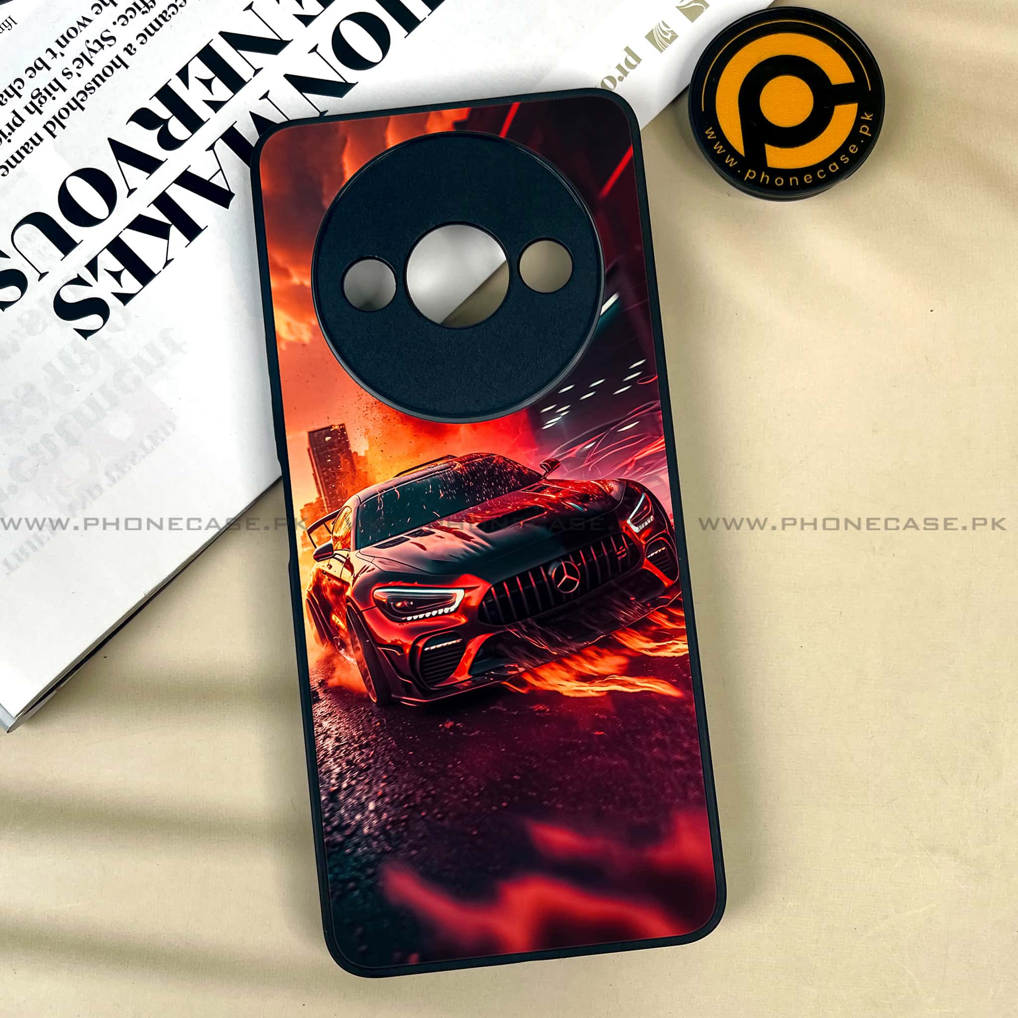 Xiaomi Redmi A3x - Racing Series - Premium Printed Metal soft Bumper shock Proof Case