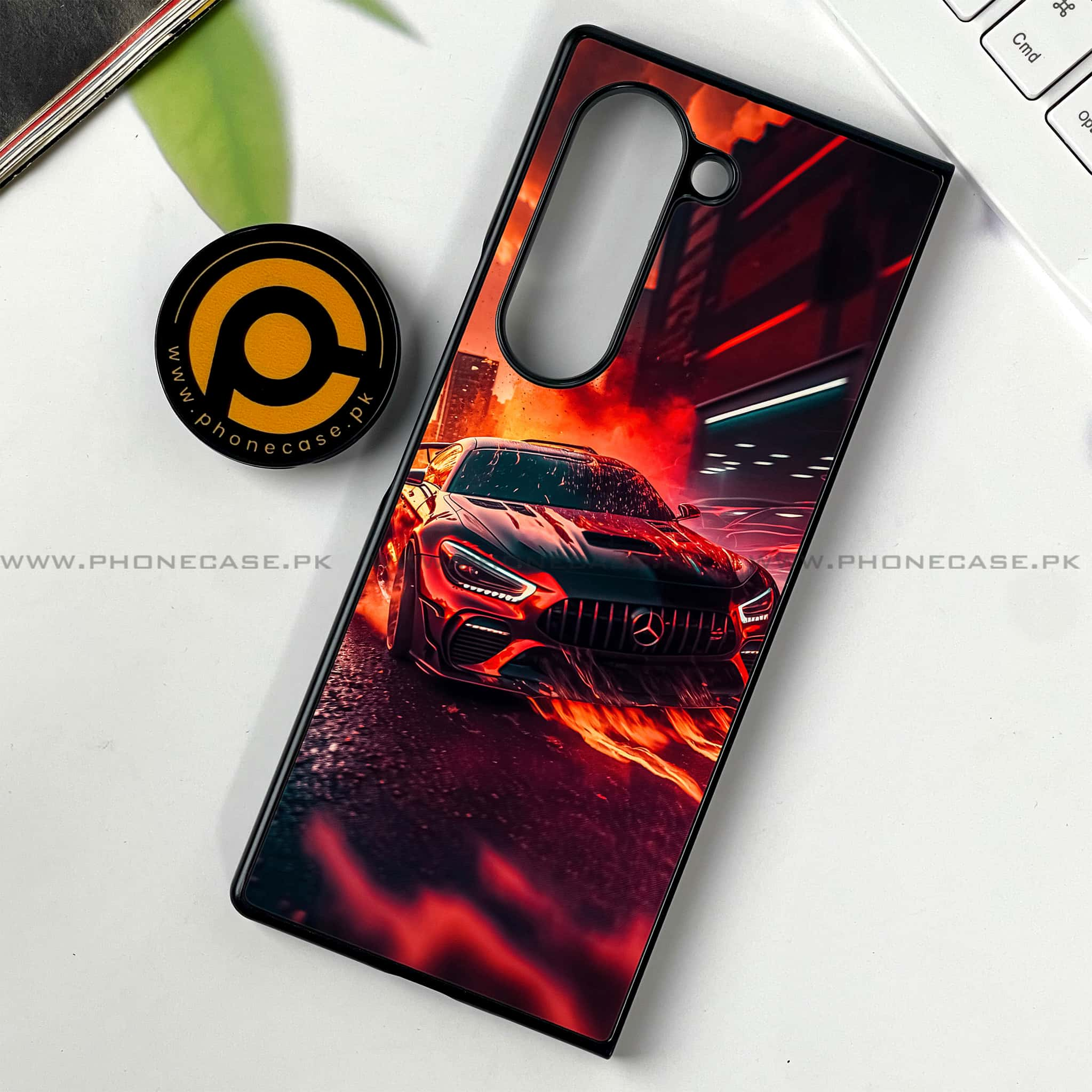 Samsung Galaxy Z Fold 6 - Racing Series - Premium Printed Metal soft Bumper shock Proof Case