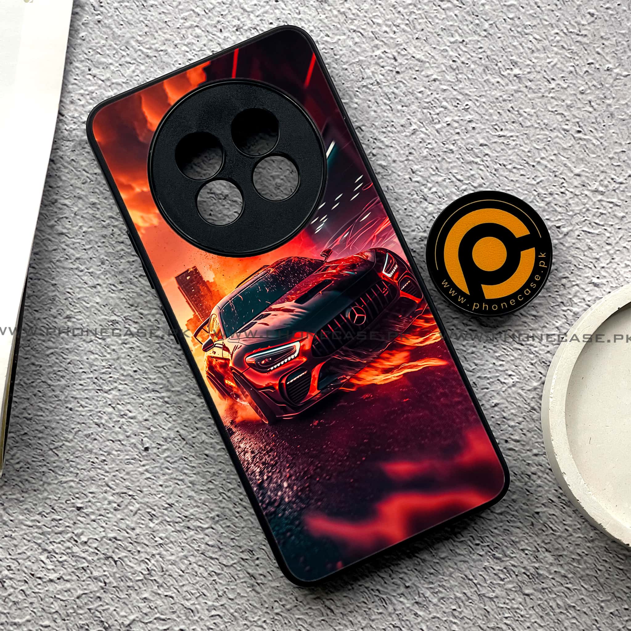 Realme 13 Pro Plus - Racing Series - Premium Printed Metal soft Bumper shock Proof Case