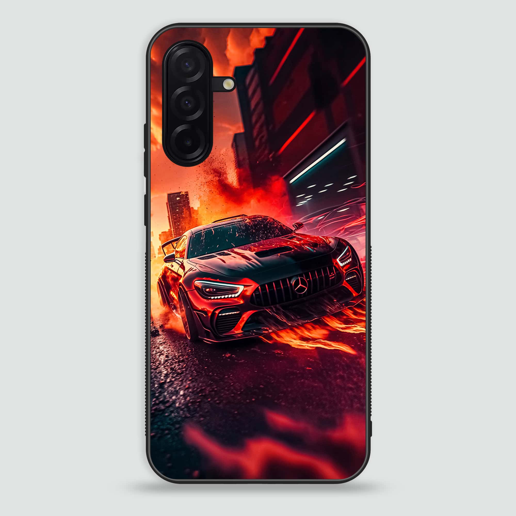 Samsung Galaxy A26 - Racing Series - Premium Printed Glass soft Bumper shock Proof Case