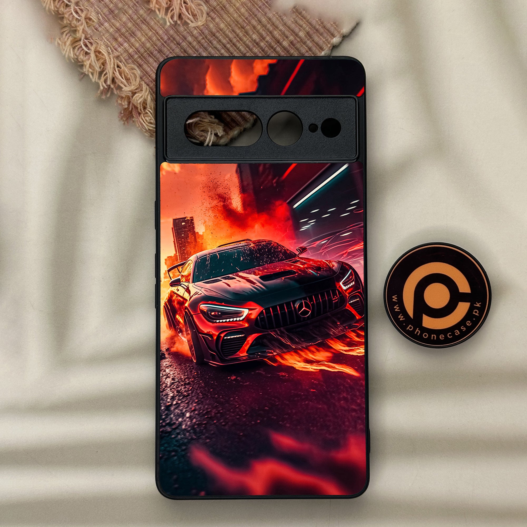 Google Pixel 7 Pro - Racing Series - Premium Metal Printed soft Bumper Shock Proof Case