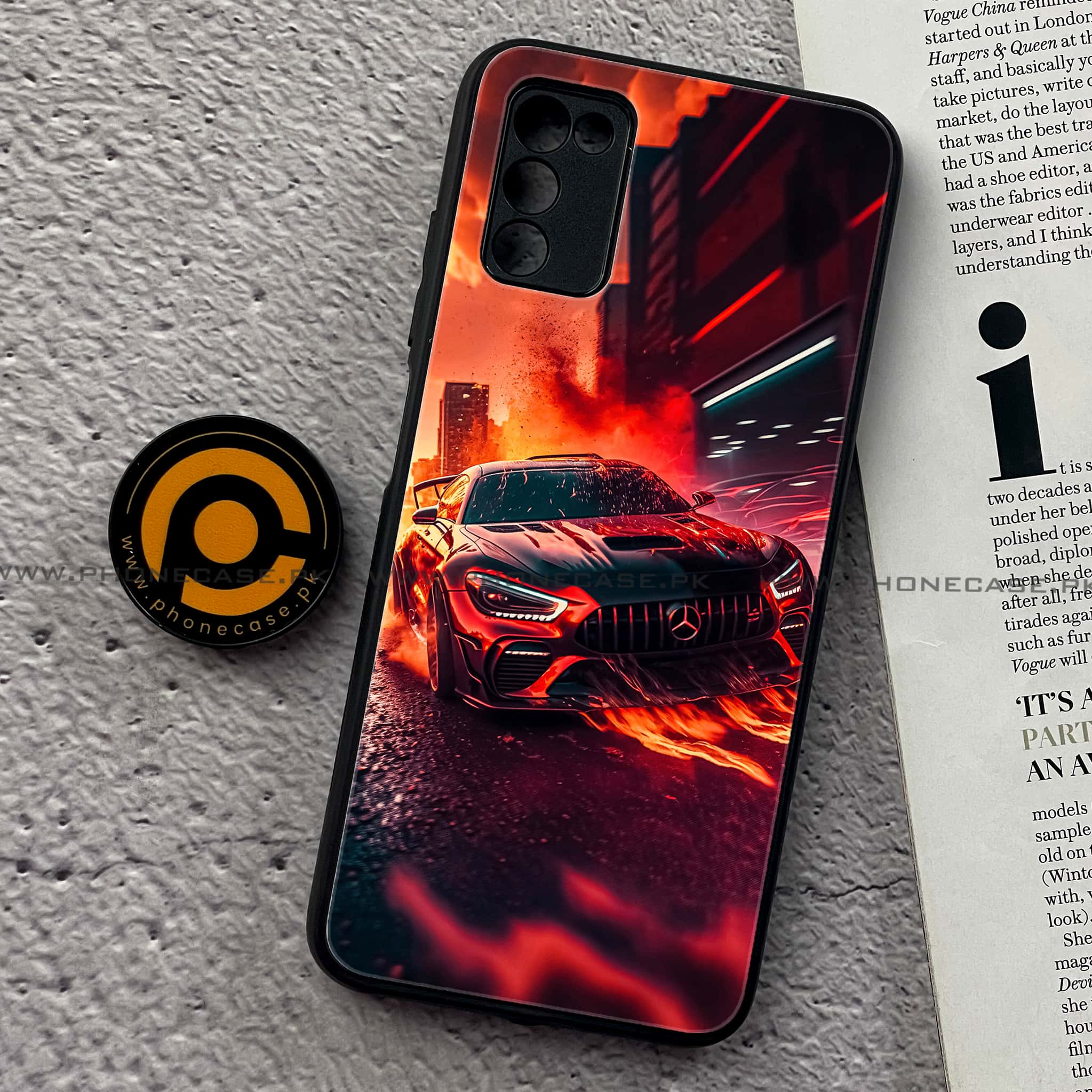 Samsung Galaxy A02s - Racing Series - Premium Printed Metal soft Bumper shock Proof Case