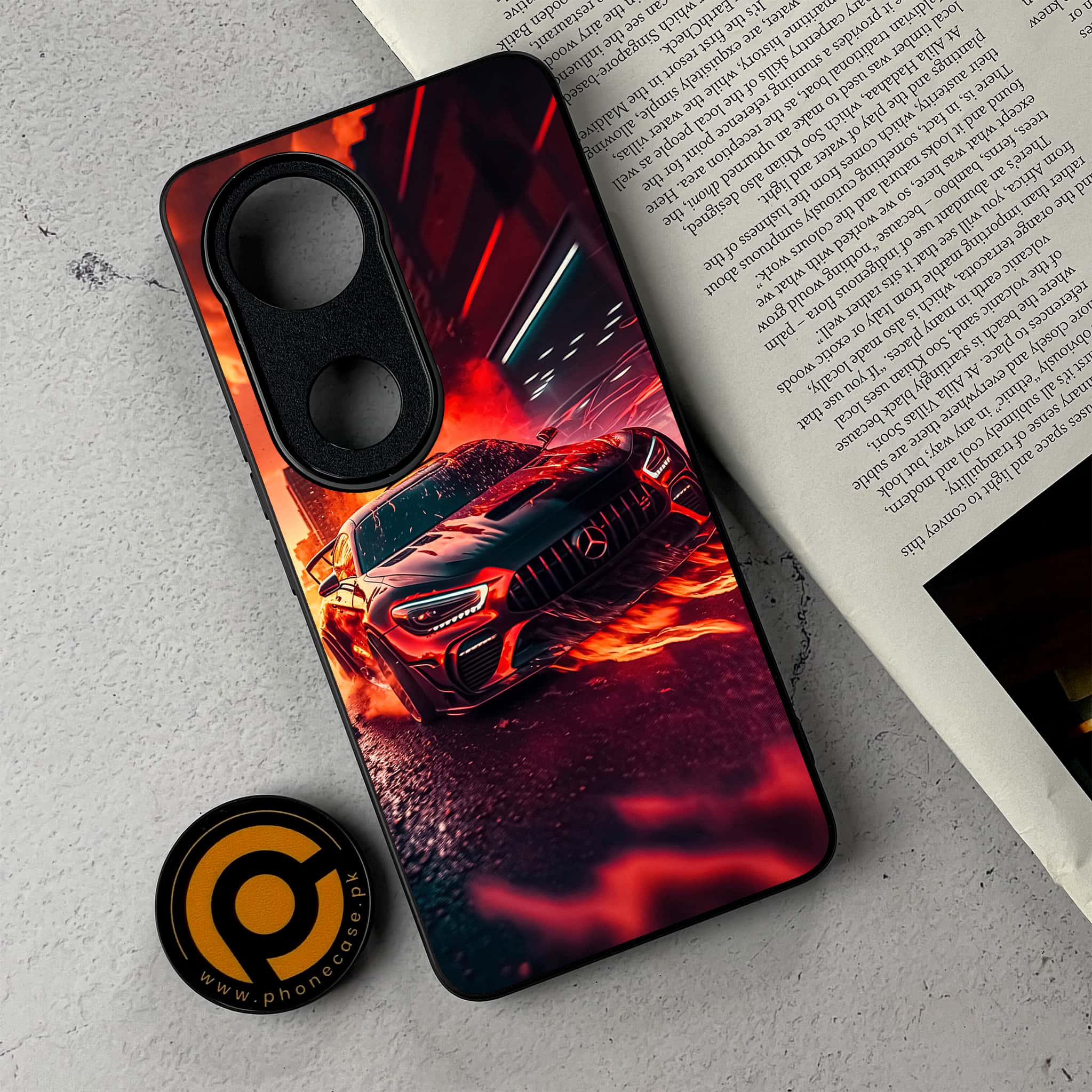 Vivo V50 -   Racing Series - Premium Metal Printed Soft Bumper Shockproof Case