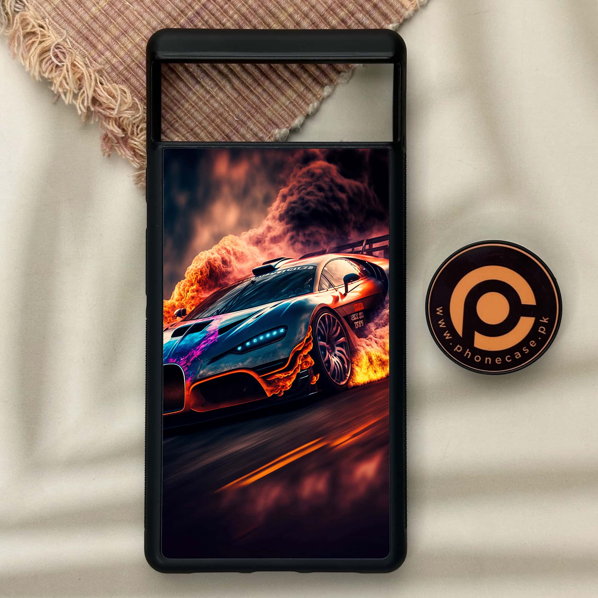Google Pixel 6 - Racing Series - Premium Metal Printed soft Bumper Shock Proof Case