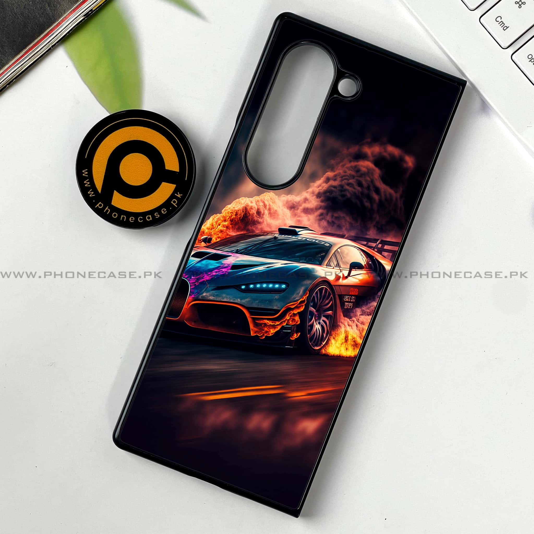 Samsung Galaxy Z Fold 6 - Racing Series - Premium Printed Metal soft Bumper shock Proof Case