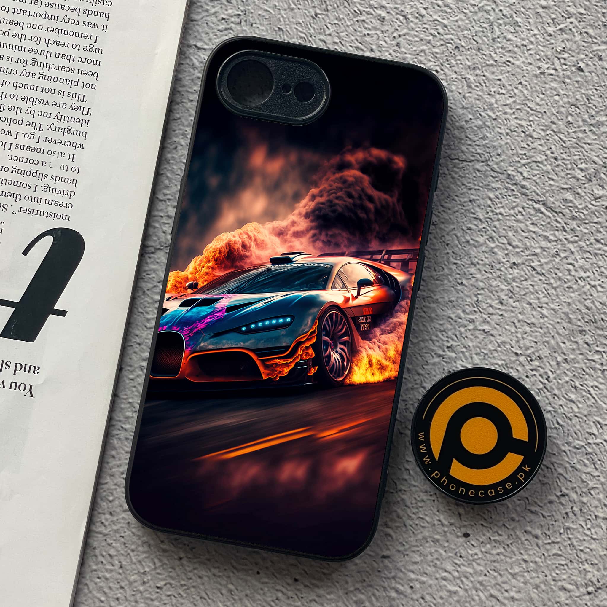 iPhone 16e - Racing Series - Premium Metal  Printed soft Bumper shock Proof Case