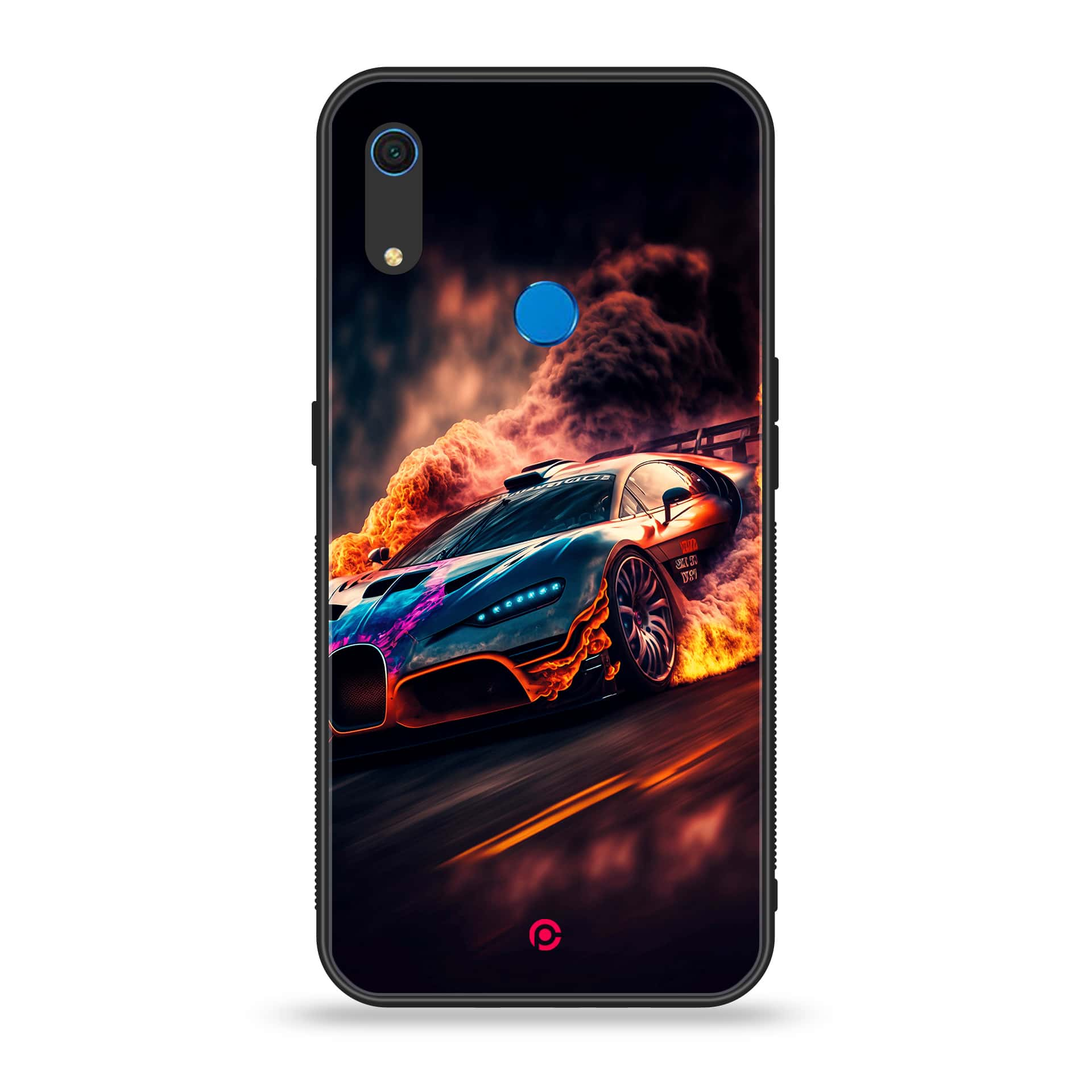 Huawei Y6s - Racing Series - Premium Printed Metal soft Bumper shock Proof Case