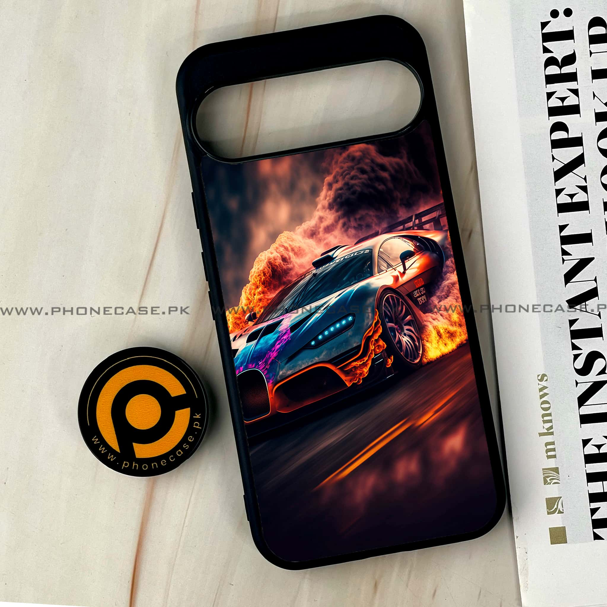 Google Pixel 9 Pro XL - Racing Series - Premium Printed Glass soft Bumper shock Proof Case