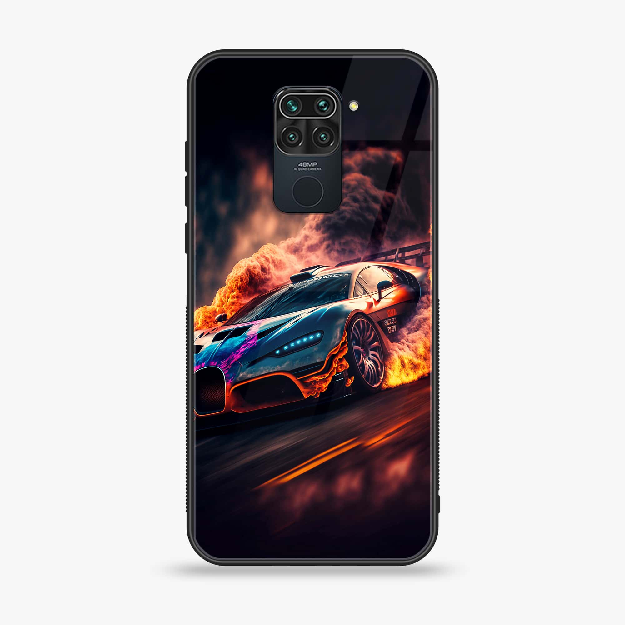 Xiaomi Redmi 10X - Racing Series -  Premium Printed Metal soft Bumper shock Proof Case