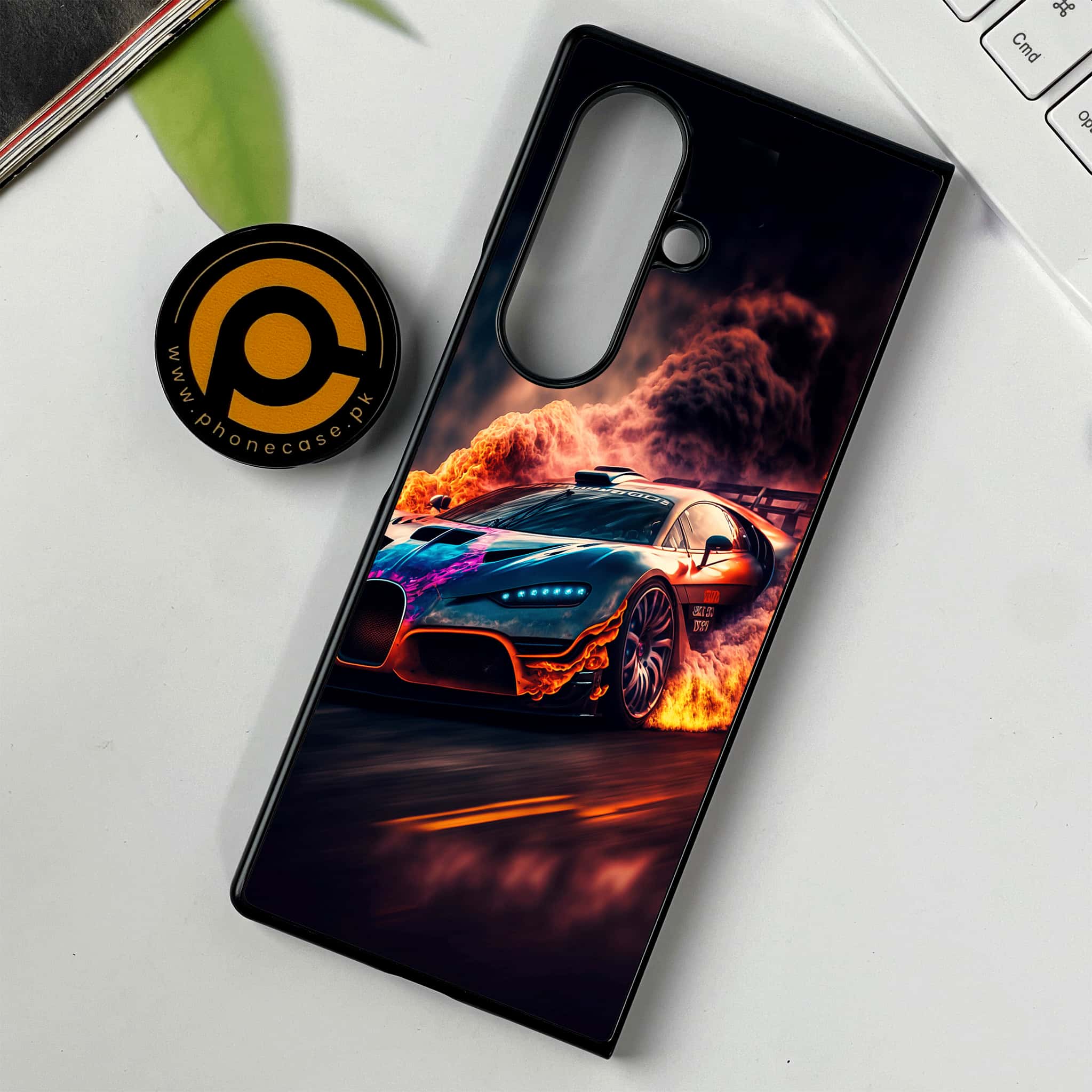 Samsung Galaxy Z Fold 7 - Racing Series - Premium Metal Printed soft Bumper shock Proof Case