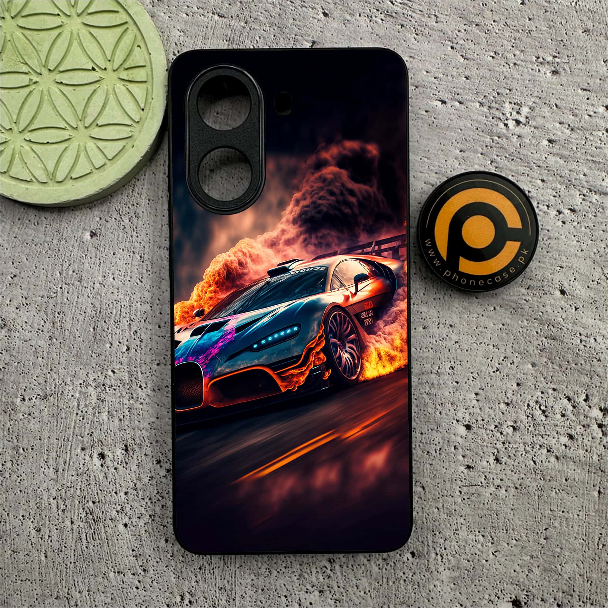 Xiaomi Redmi Turbo 4 - Racing Series - Premium Metal Printed soft Bumper shock Proof Case