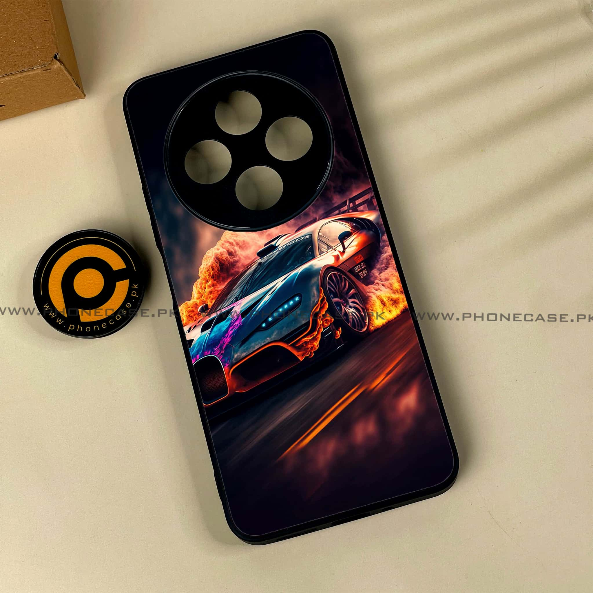 Xiaomi Redmi 14c - Racing Series - Premium Printed Glass soft Bumper shock Proof Case