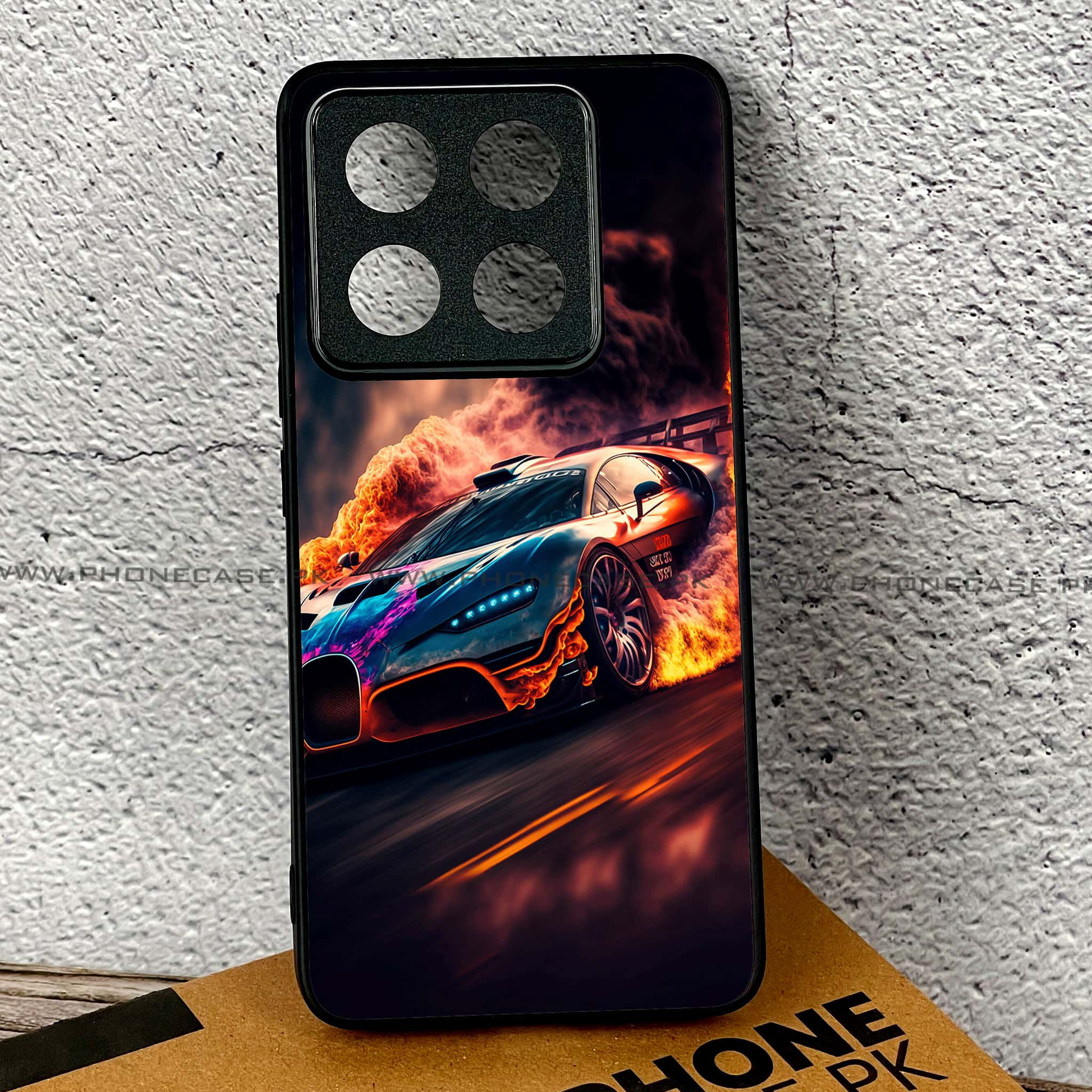 Xiaomi 14T - Racing Series - Premium Printed Glass soft Bumper shock Proof Case