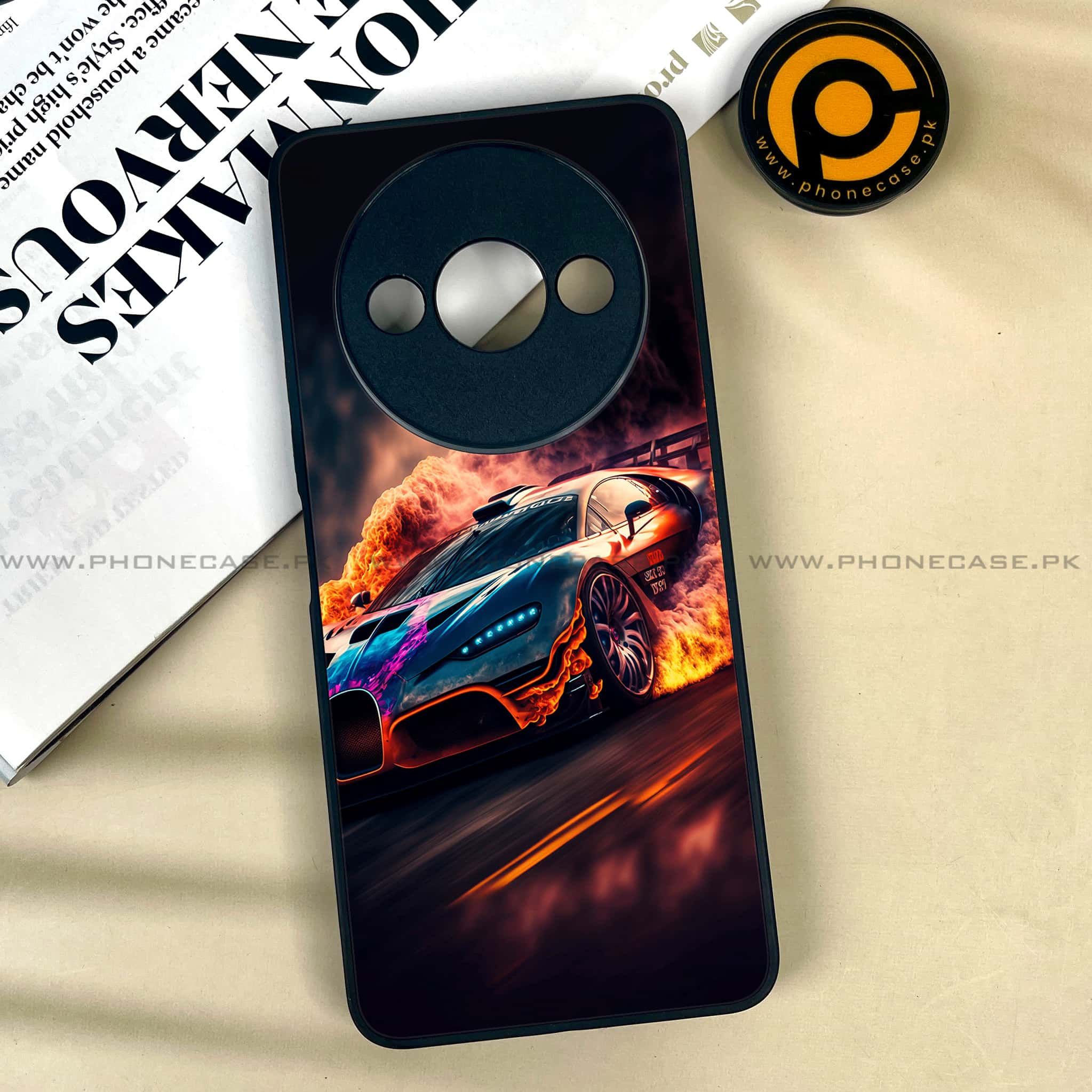 Xiaomi Redmi A3x - Racing Series - Premium Printed Metal soft Bumper shock Proof Case