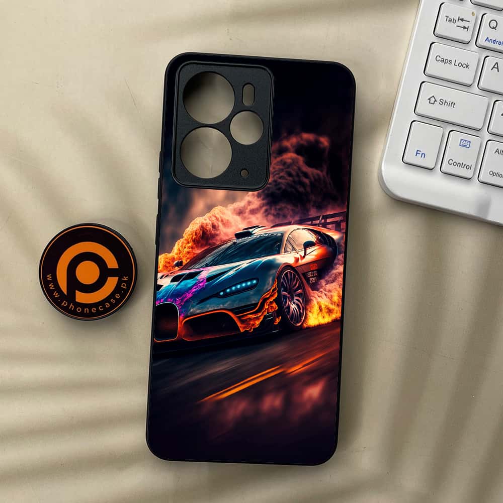 Realme 14 5G - Racing Series - Premium Metal Printed soft Bumper Shock Proof Case