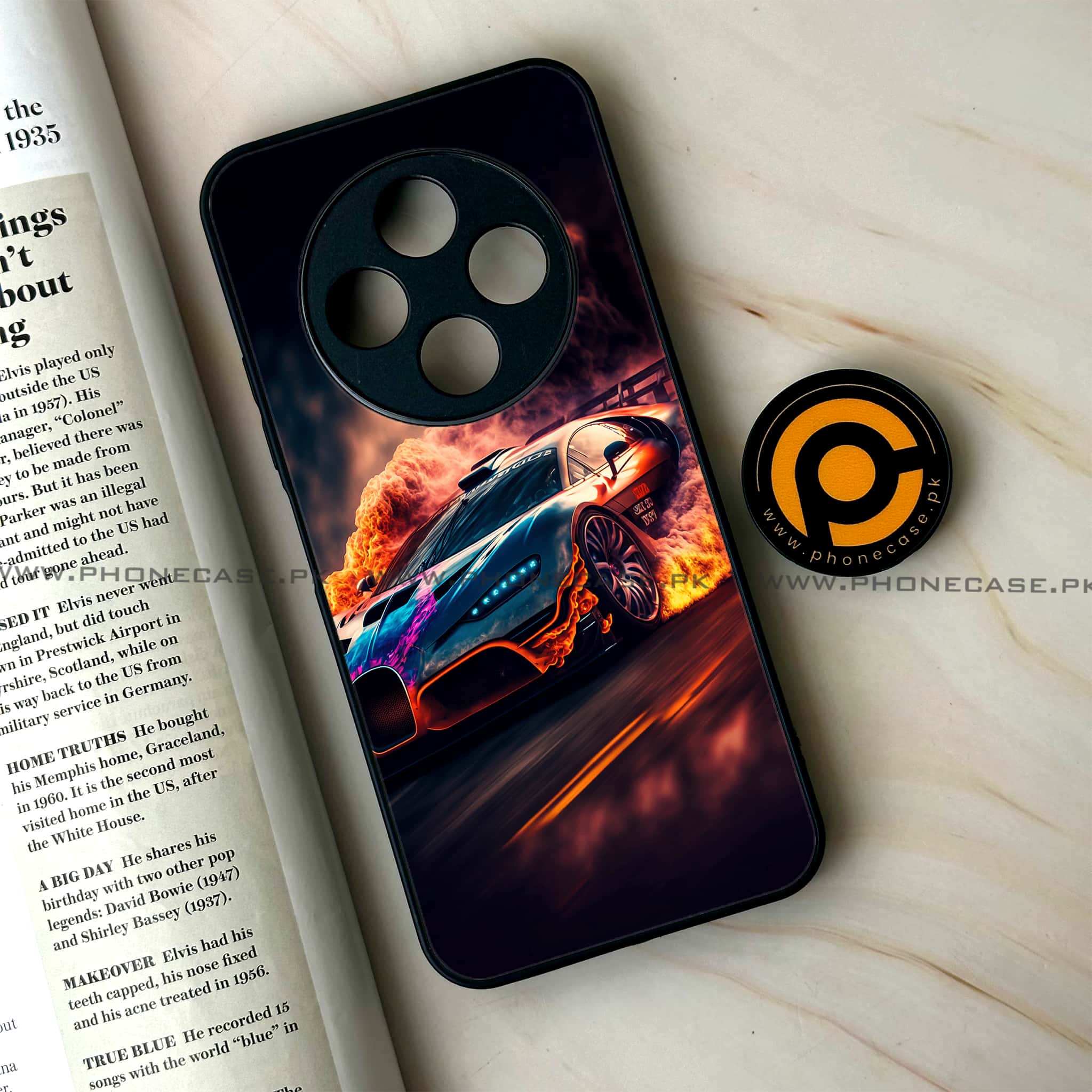 Oppo F27 Pro - Racing Series - Premium Metal Printed soft Bumper Shock Proof Case