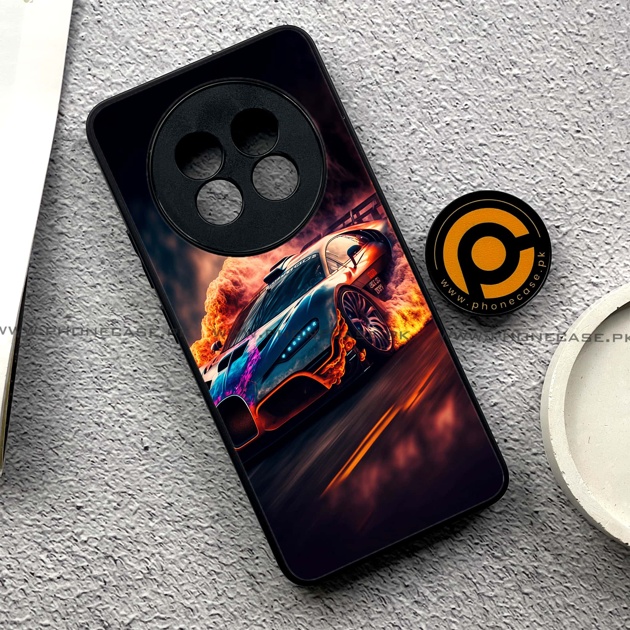 Realme 13 Pro Plus - Racing Series - Premium Printed Metal soft Bumper shock Proof Case