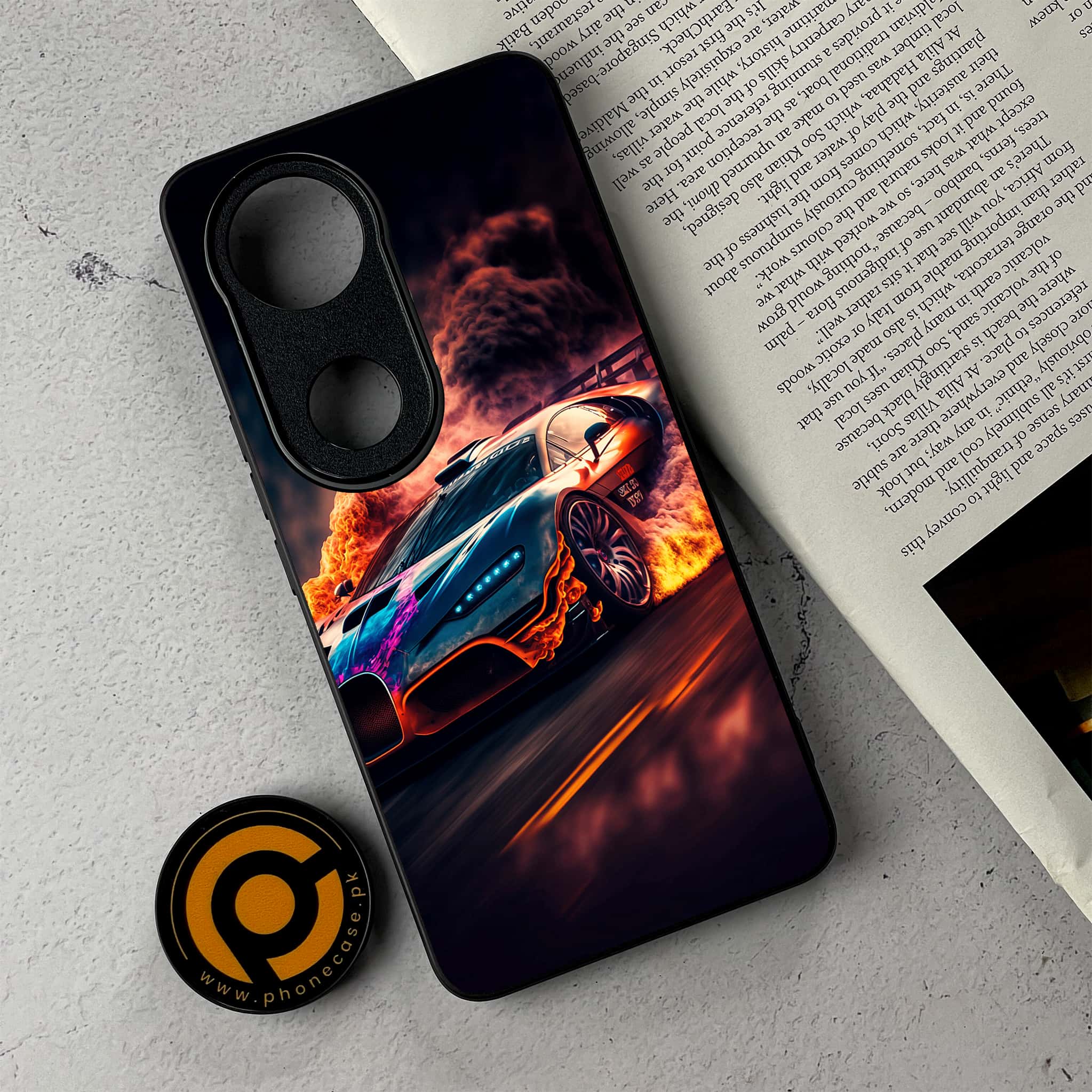Vivo V50 -   Racing Series - Premium Metal Printed Soft Bumper Shockproof Case