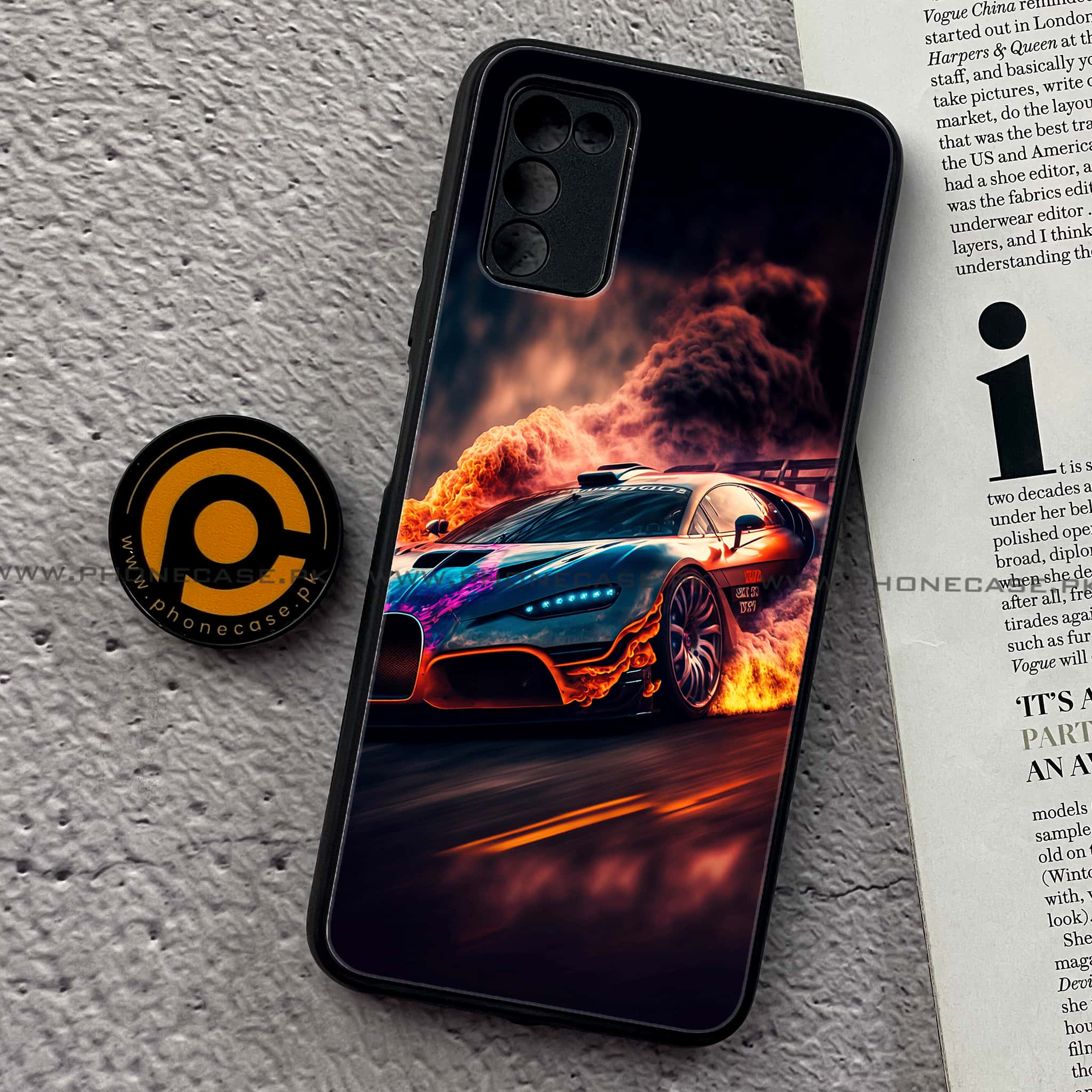 Samsung Galaxy A02s - Racing Series - Premium Printed Metal soft Bumper shock Proof Case
