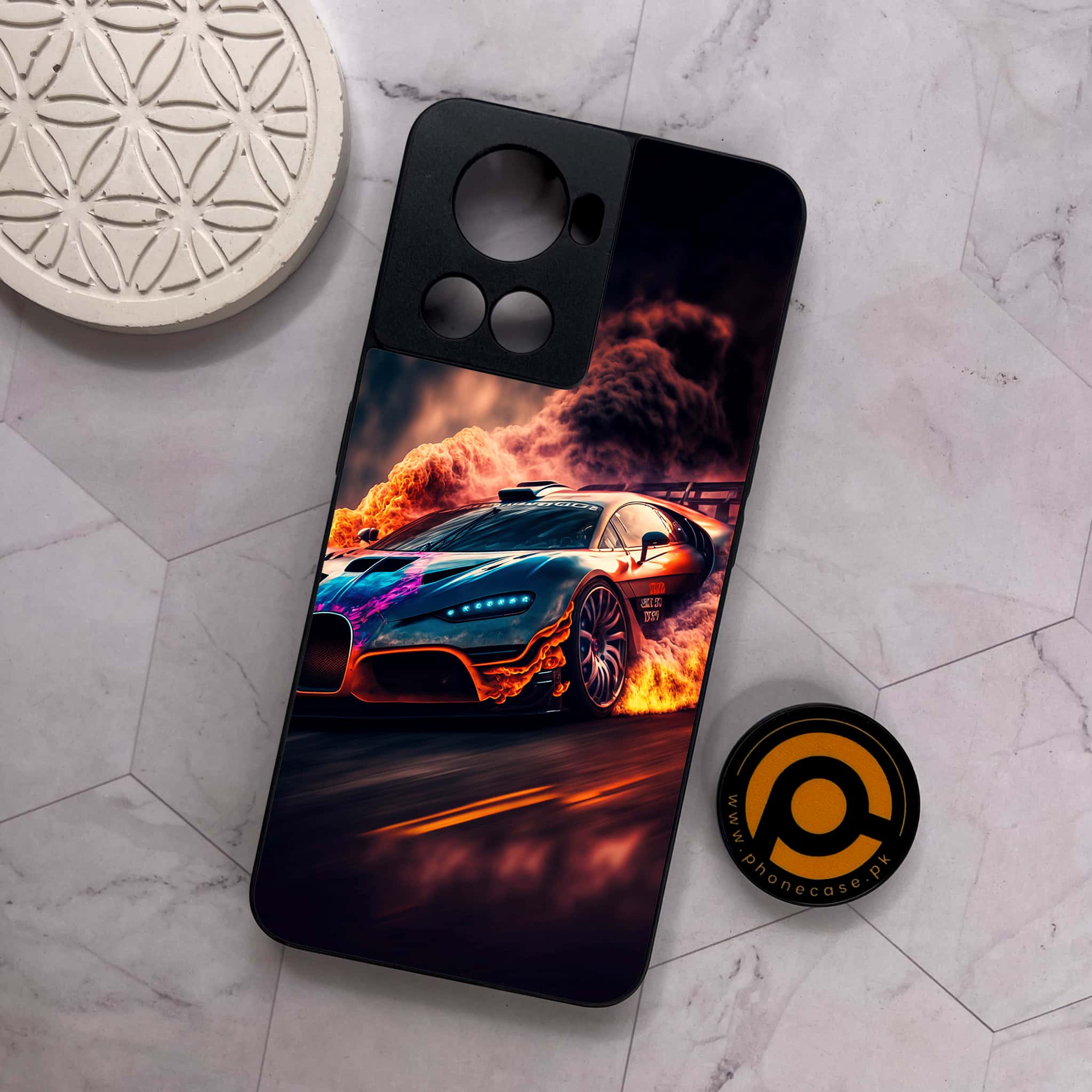 OnePlus 10R -  Racing Series - Premium Metal Printed soft Bumper shock Proof Case