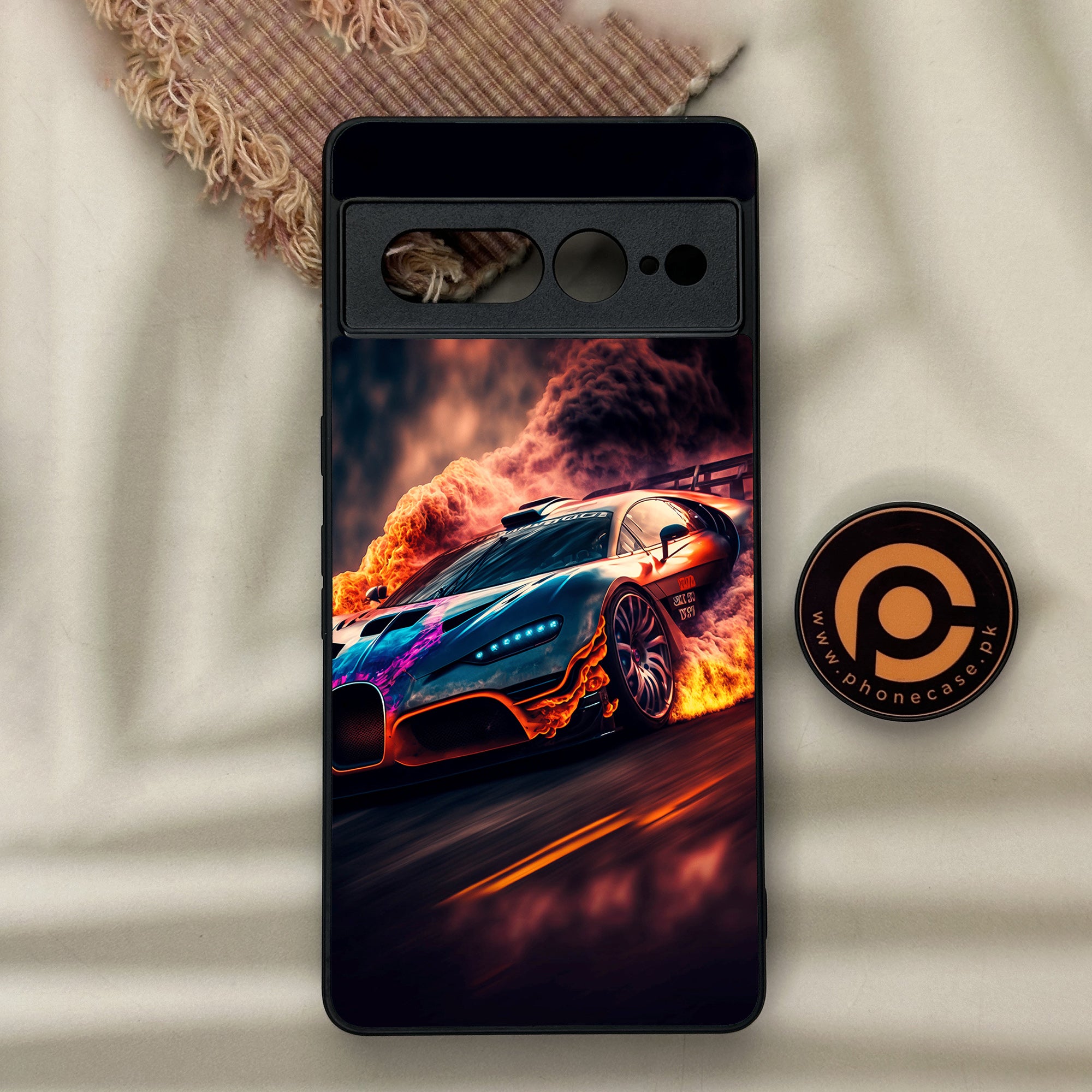 Google Pixel 7 Pro - Racing Series - Premium Metal Printed soft Bumper Shock Proof Case