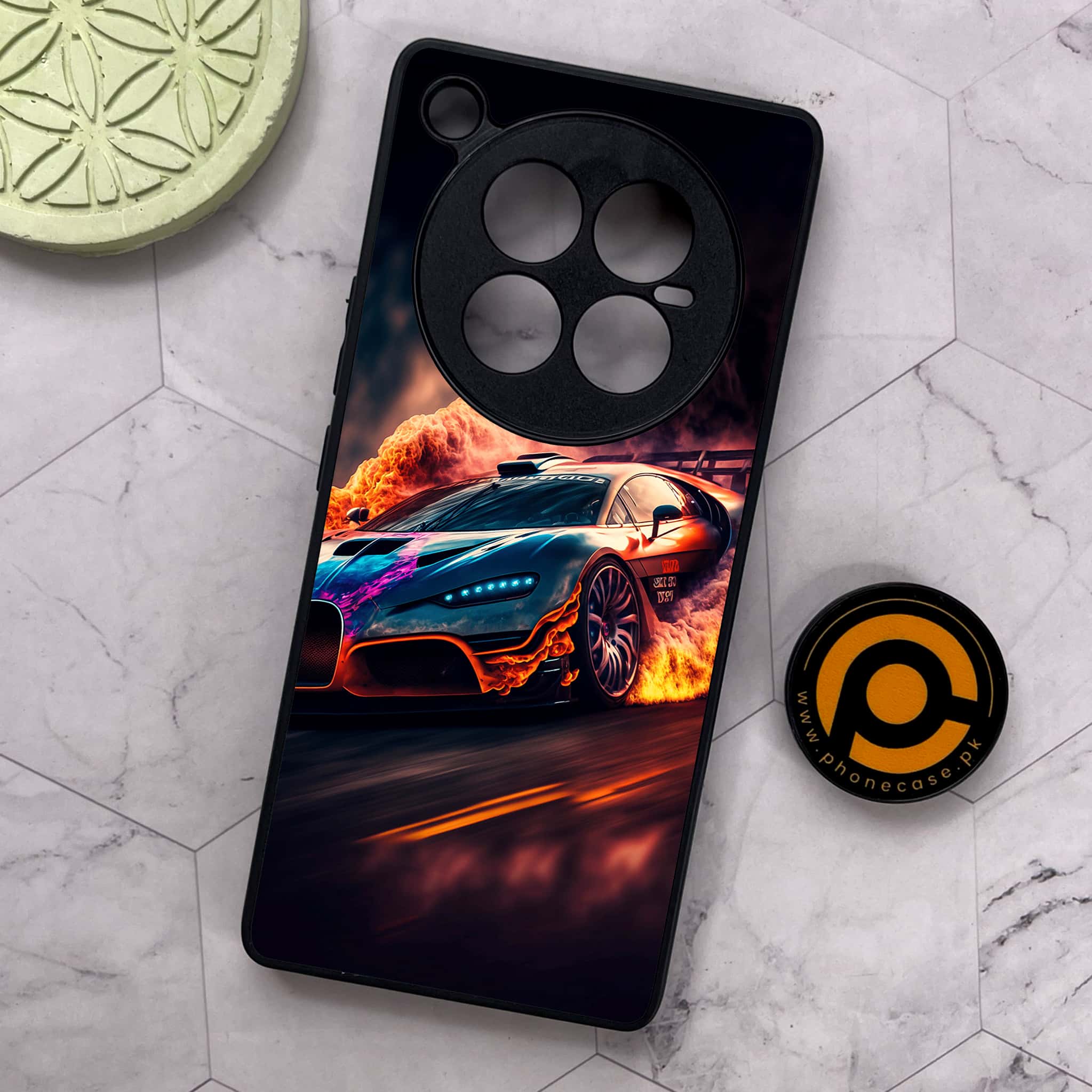 Infinix Zero 40 5G - Racing Series - Premium Metal Printed soft Bumper shock Proof Case