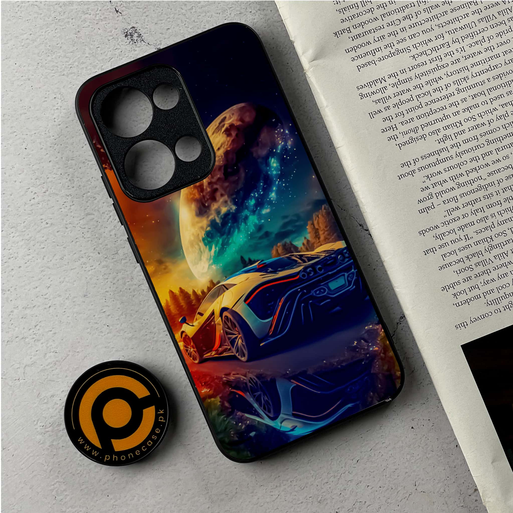 Oppo Reno 13 - Racing Series - Premium Metal Printed Soft Bumper Shockproof Case