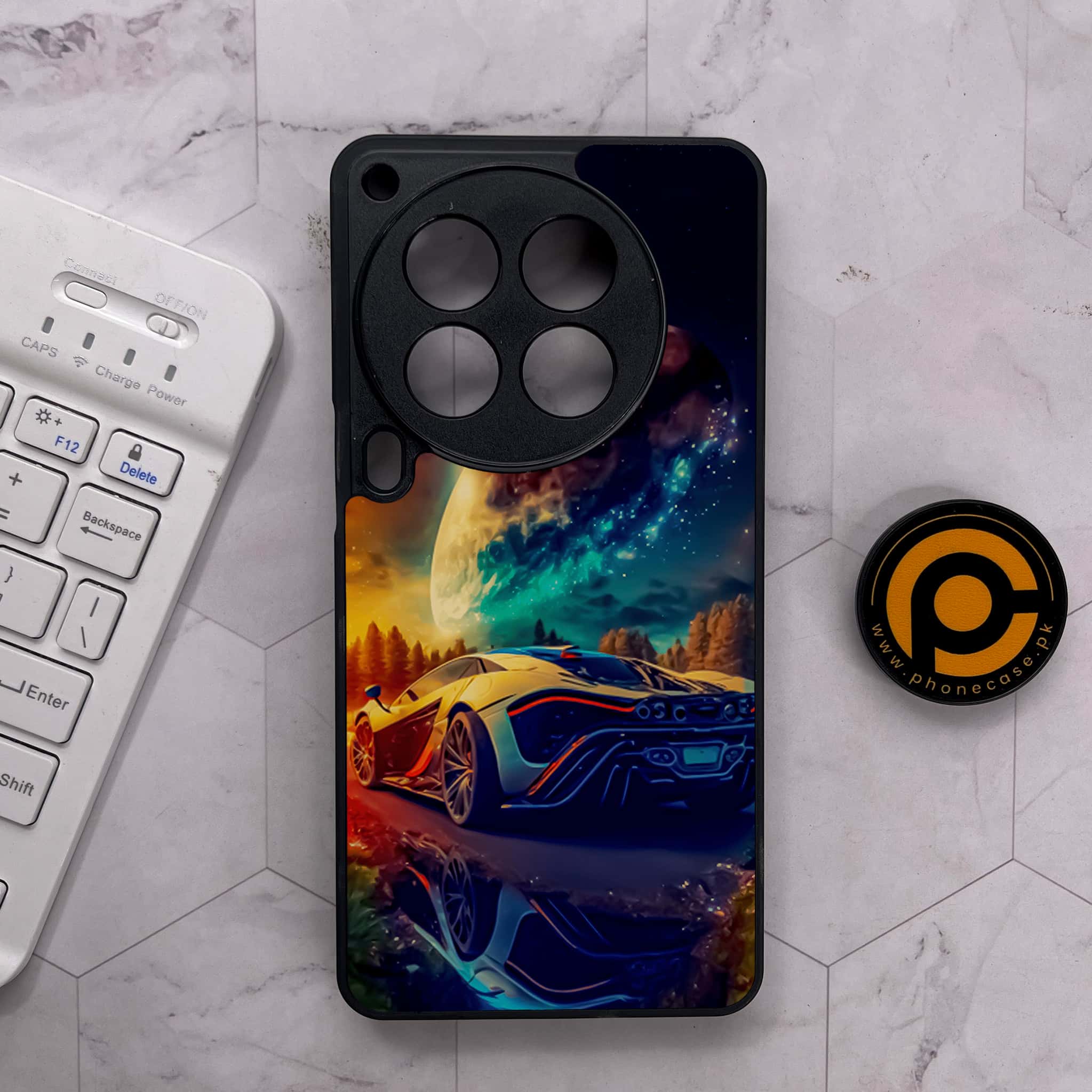 Tecno Camon 30 Premier - Racing Series - Premium Metal Printed soft Bumper shock Proof Case