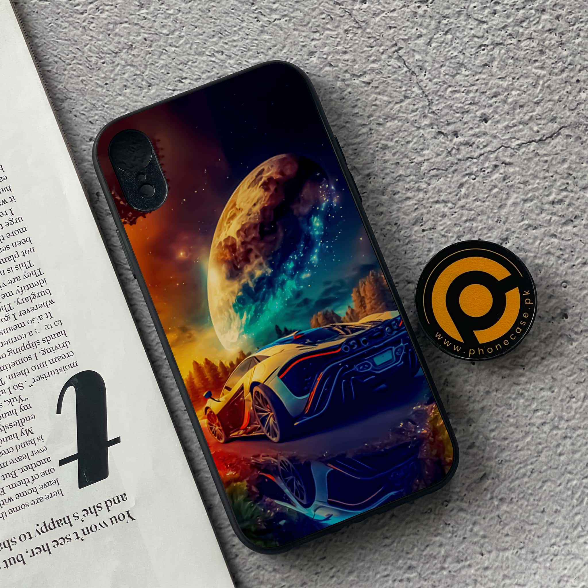 iPhone XR - Racing Series - Premium Metal Printed soft Bumper shock Proof Case