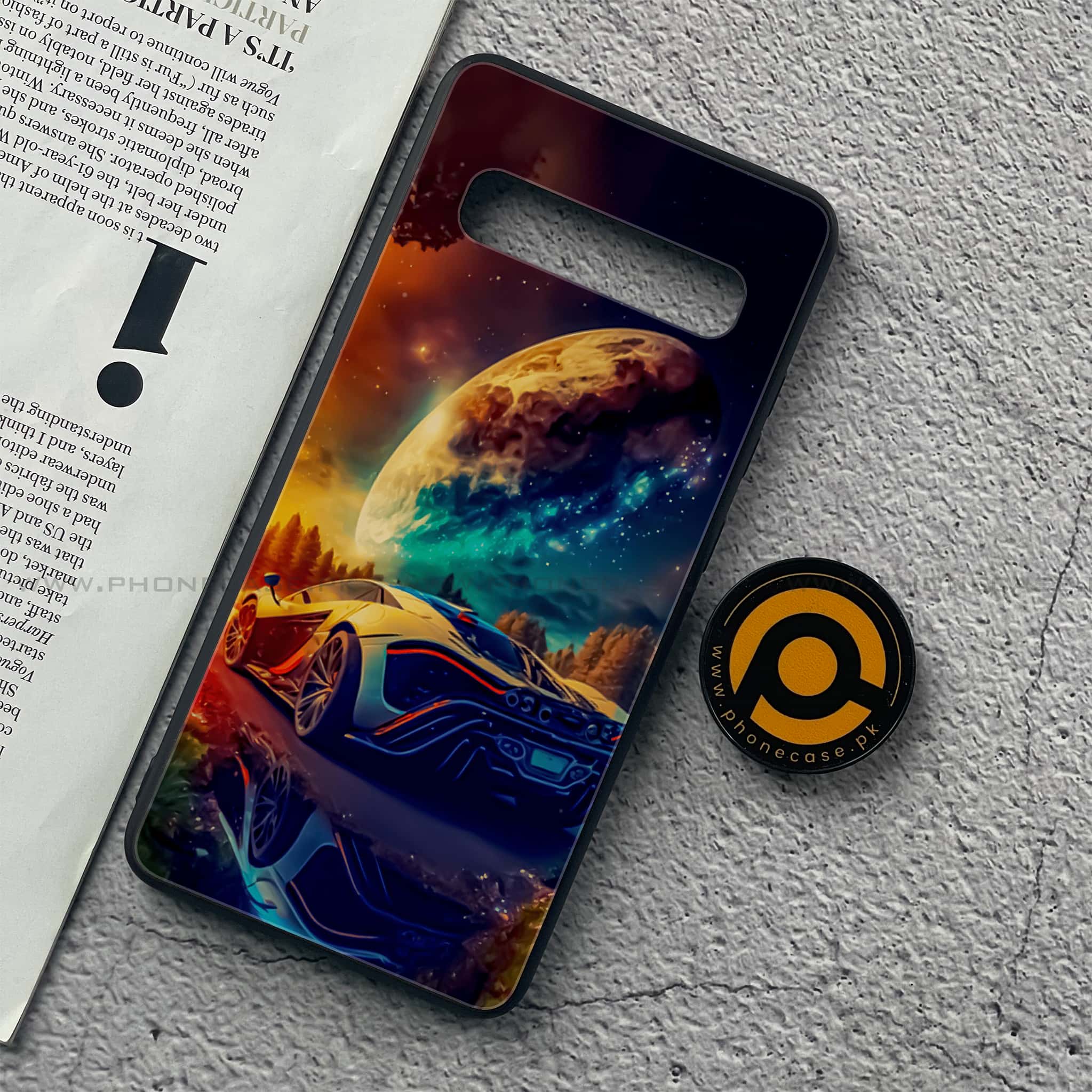 Samsung Galaxy S10 5G - Racing Series - Premium Printed Glass soft Bumper shock Proof Case