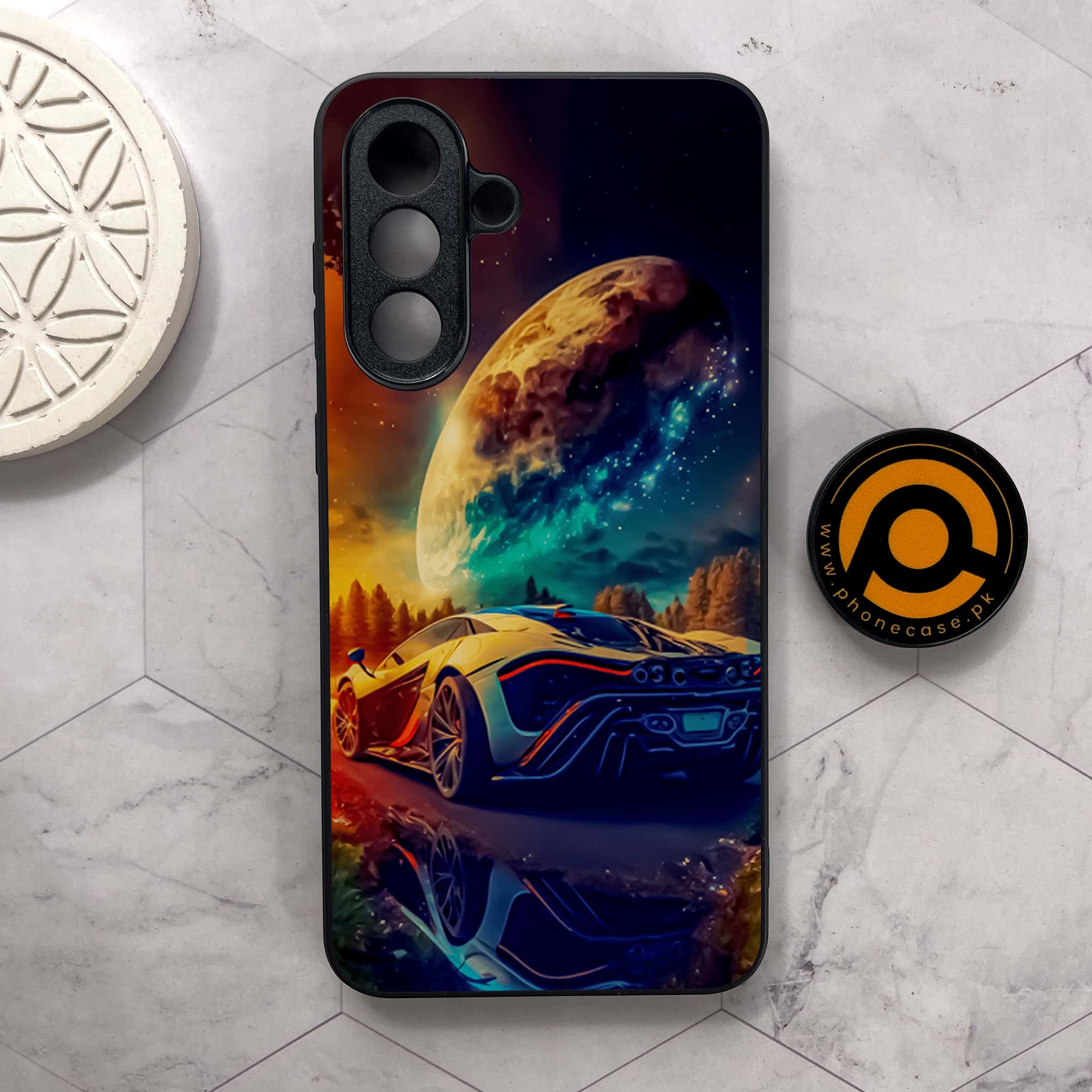 Samsung Galaxy A26 5G - Racing Series - Premium Metal Printed soft Bumper shock Proof Case