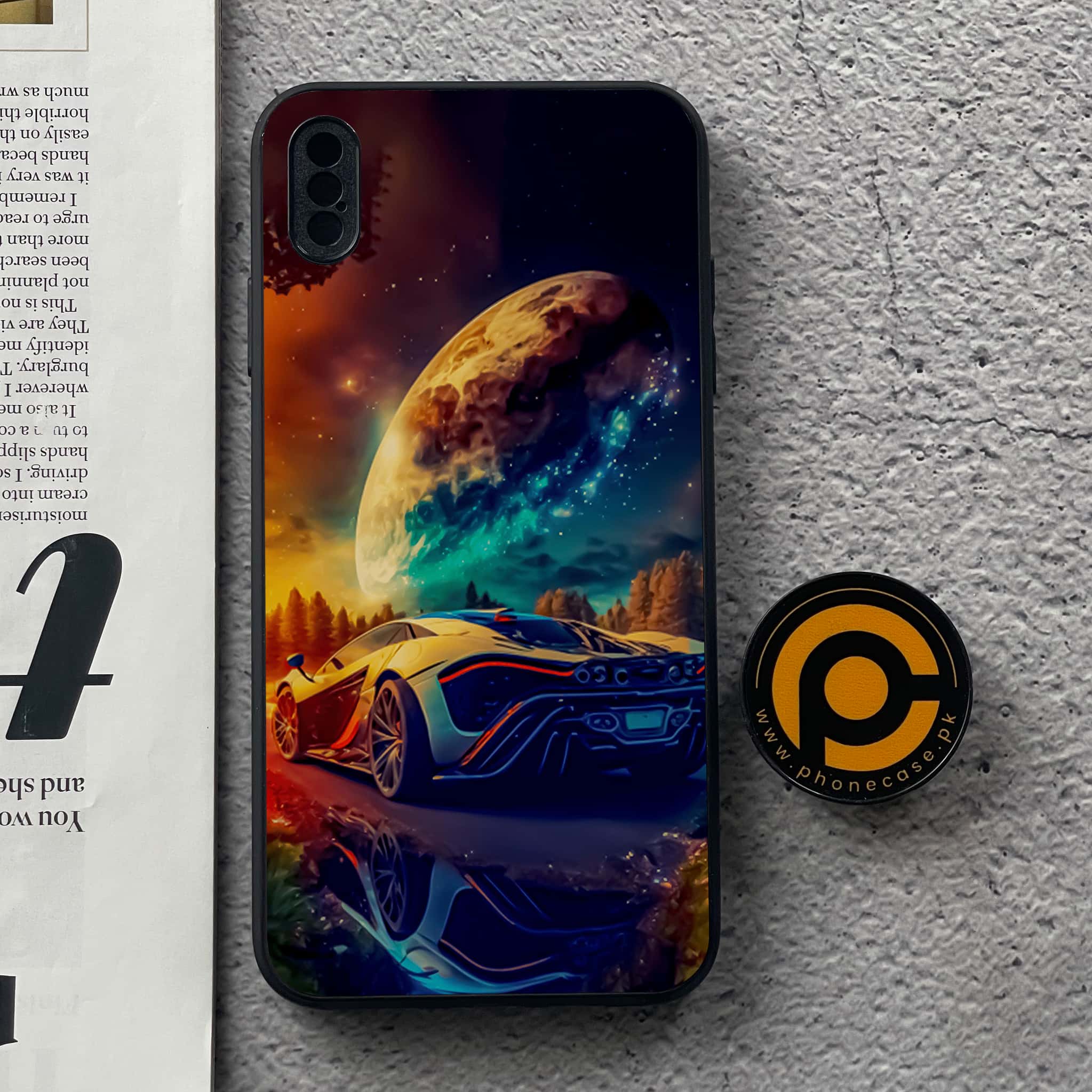 iPhone XS Max - Racing Series - Premium Metal Printed soft Bumper shock Proof Case