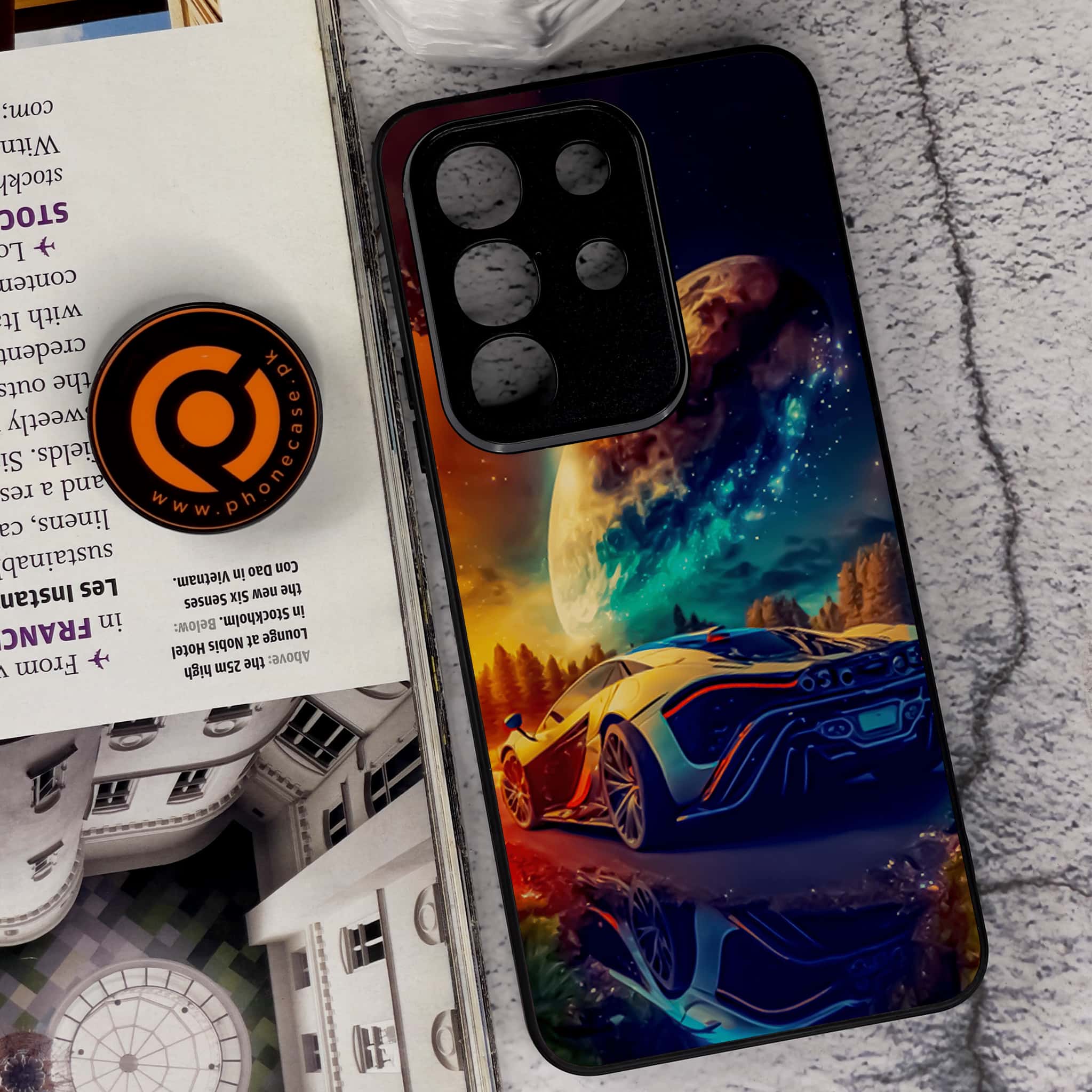 Vivo Y29 4G - Racing Series - Premium Metal Printed soft Bumper Shock Proof Case