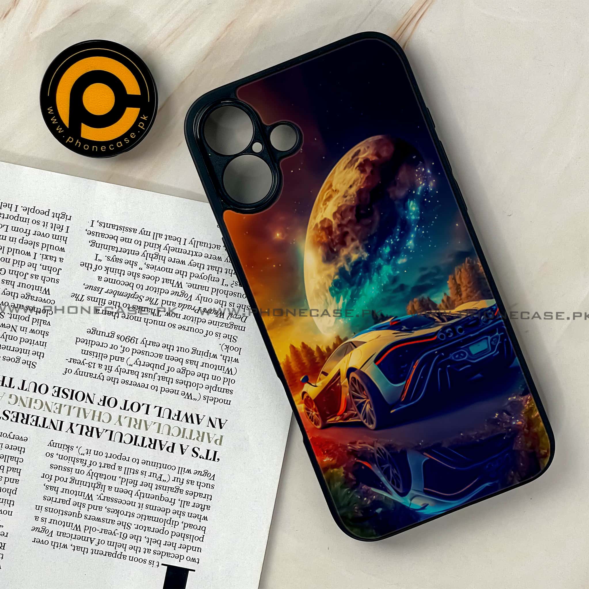 iPhone 16 Plus - Racing Series - Premium Metal Printed soft Bumper shock Proof Case