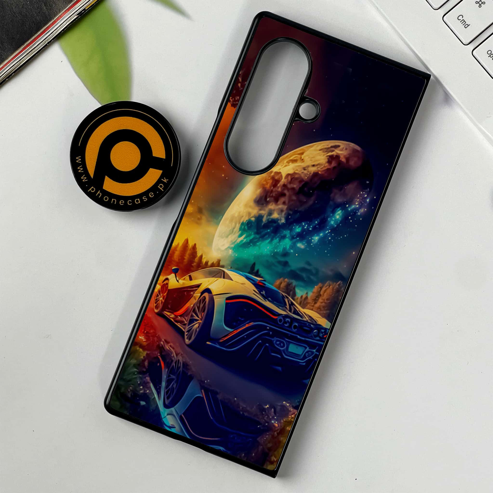 Samsung Galaxy Z Fold 7 - Racing Series - Premium Metal Printed soft Bumper shock Proof Case