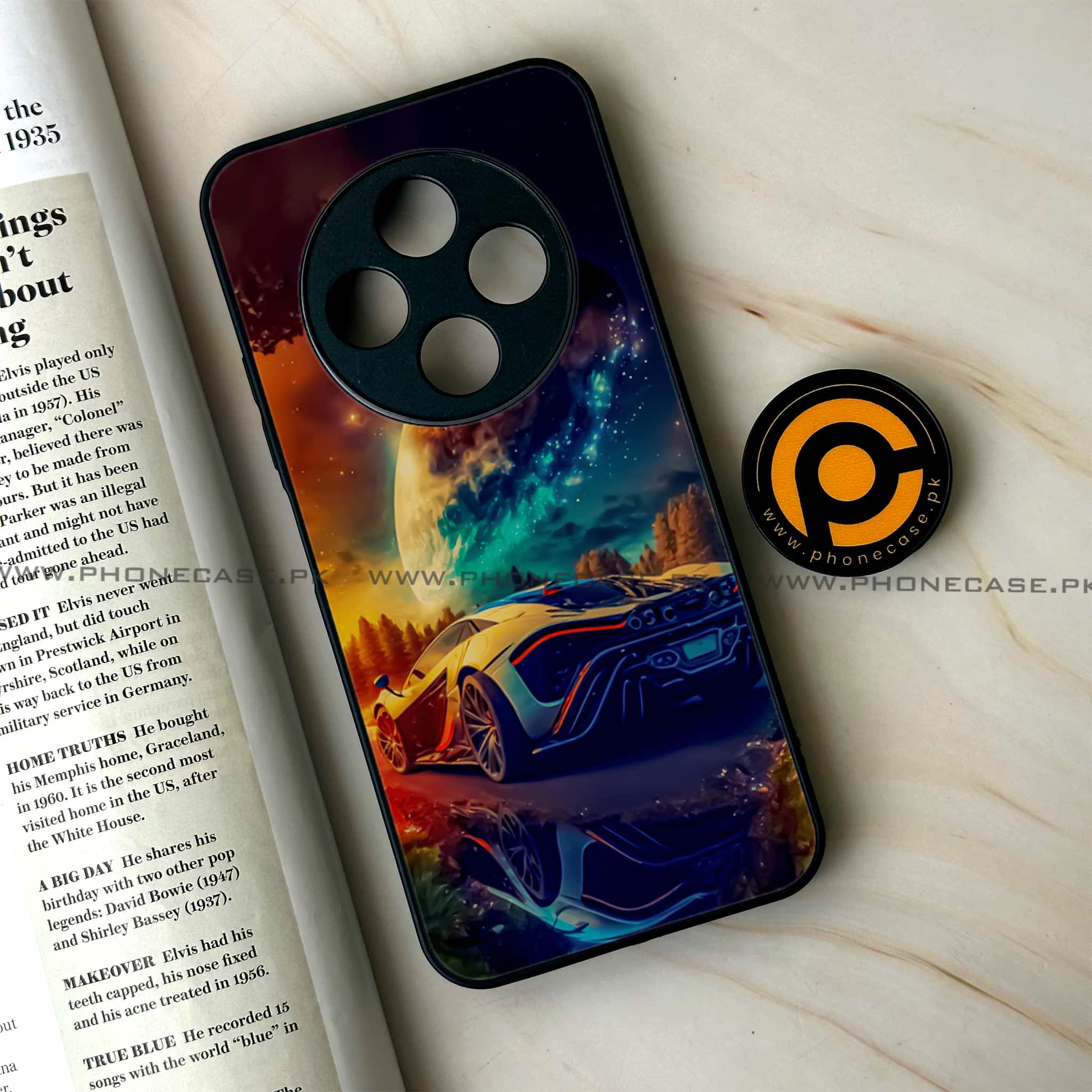 Oppo F27 Pro - Racing Series - Premium Metal Printed soft Bumper Shock Proof Case