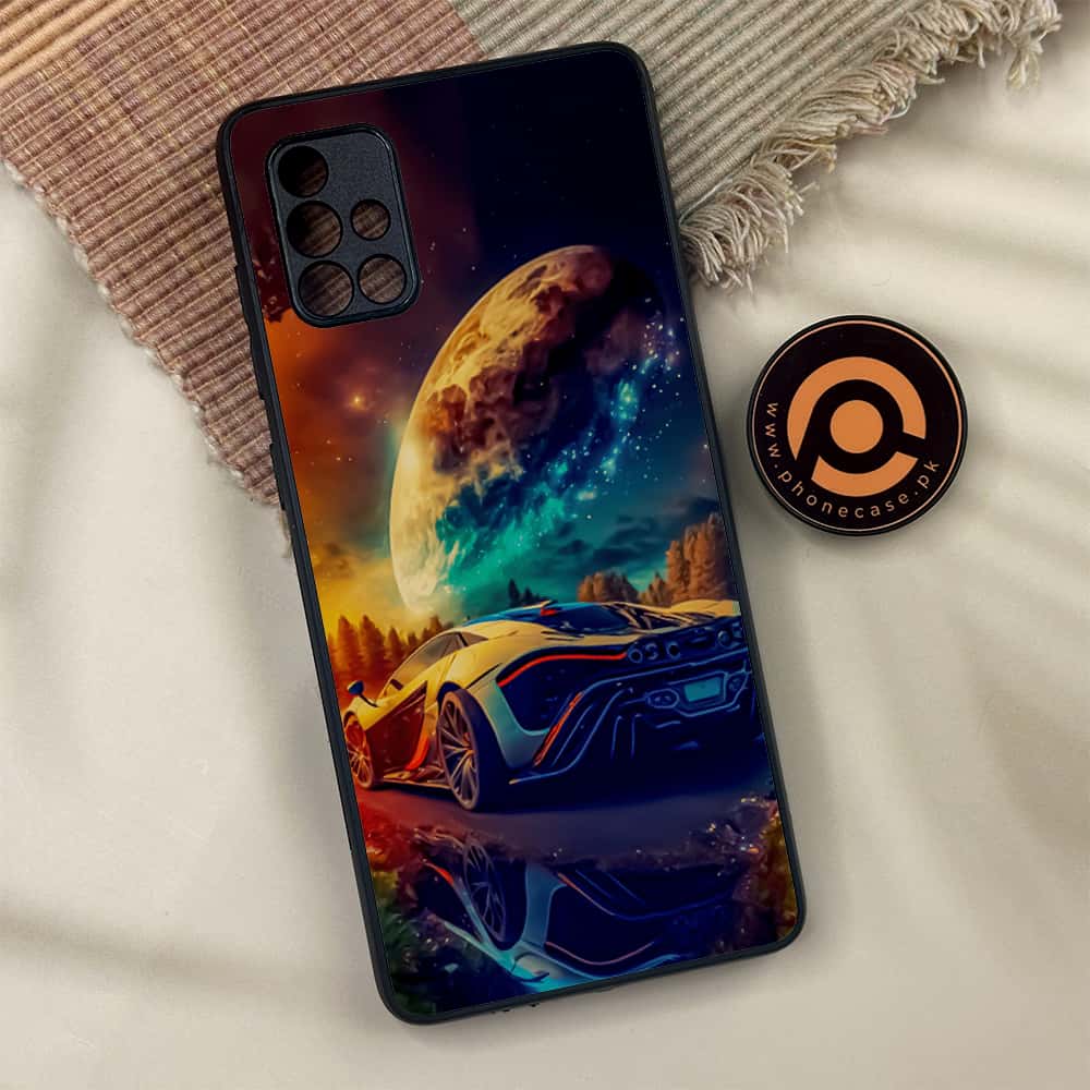 Samsung Galaxy A71 - Racing Series - Premium Metal Printed soft Bumper shock Proof Case