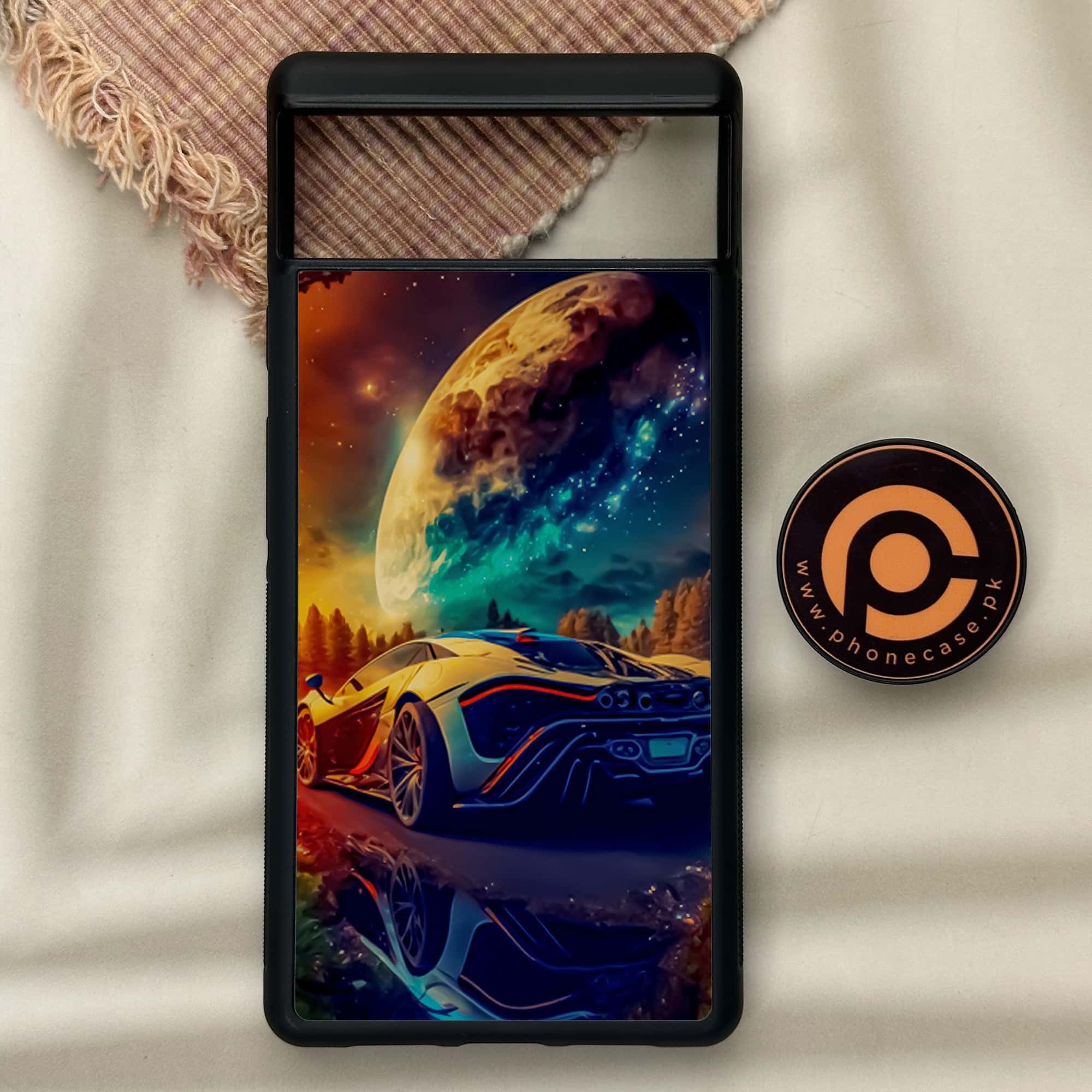 Google Pixel 6 - Racing Series - Premium Metal Printed soft Bumper Shock Proof Case
