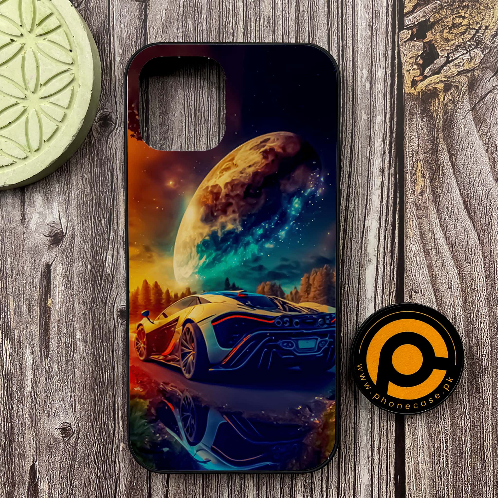 iPhone 12 - Racing Series - Premium Metal Printed soft Bumper shock Proof Case