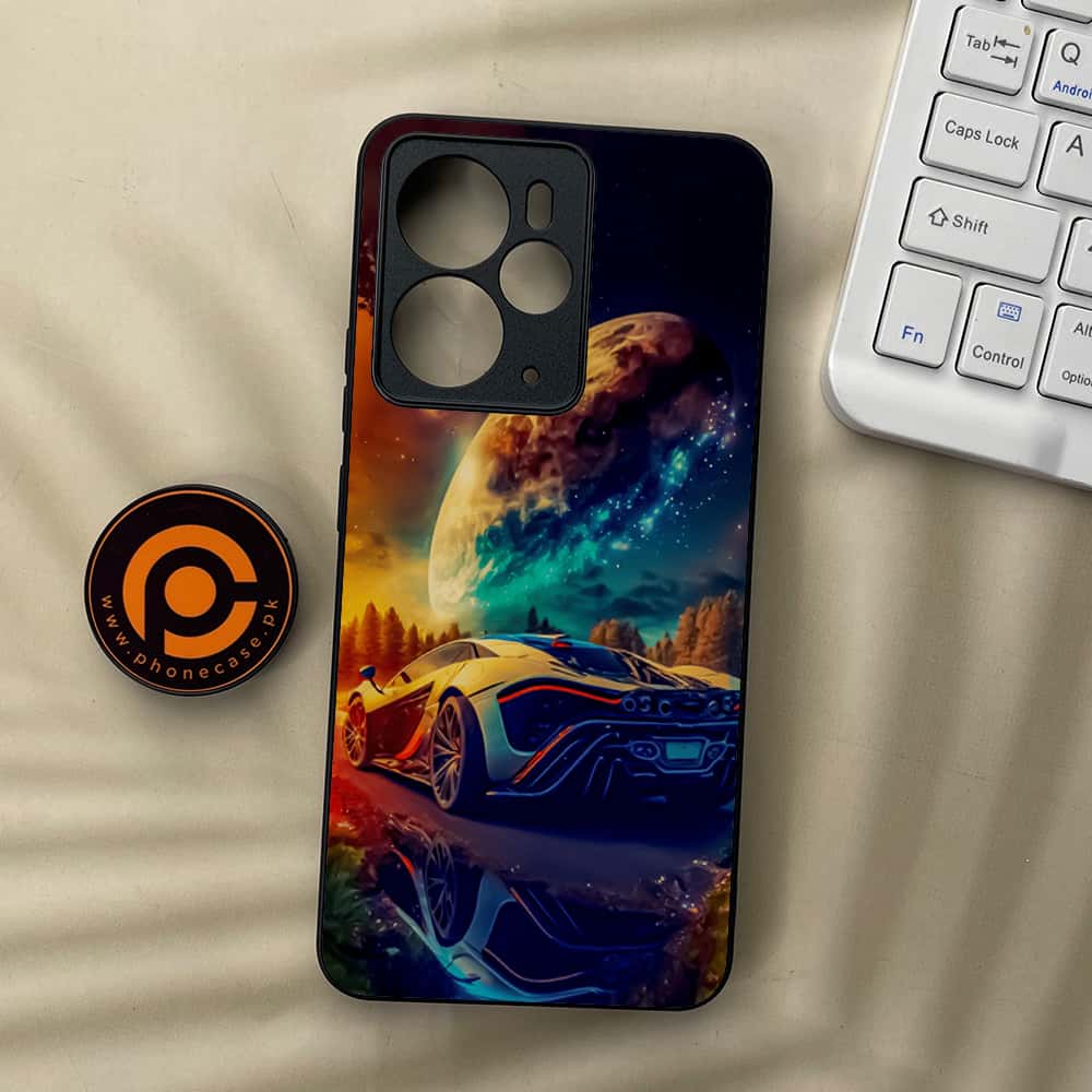 Realme 14 5G - Racing Series - Premium Metal Printed soft Bumper Shock Proof Case