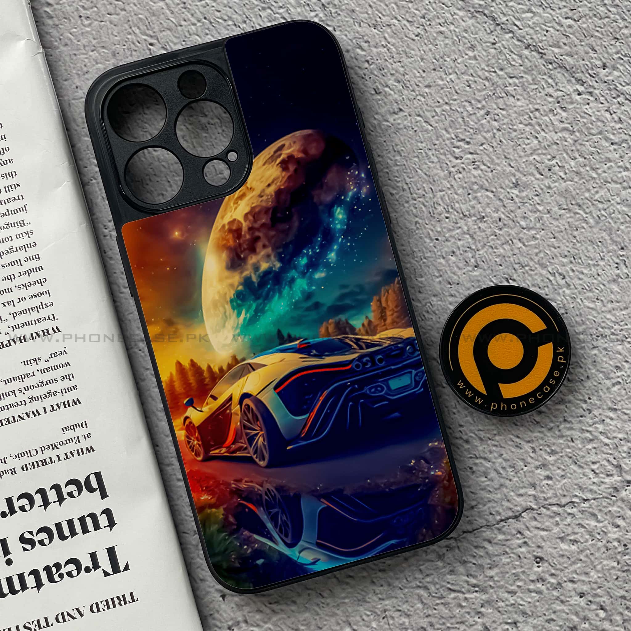 iPhone 15 Pro Max - Racing Series - Premium Metal Printed soft Bumper shock Proof Case