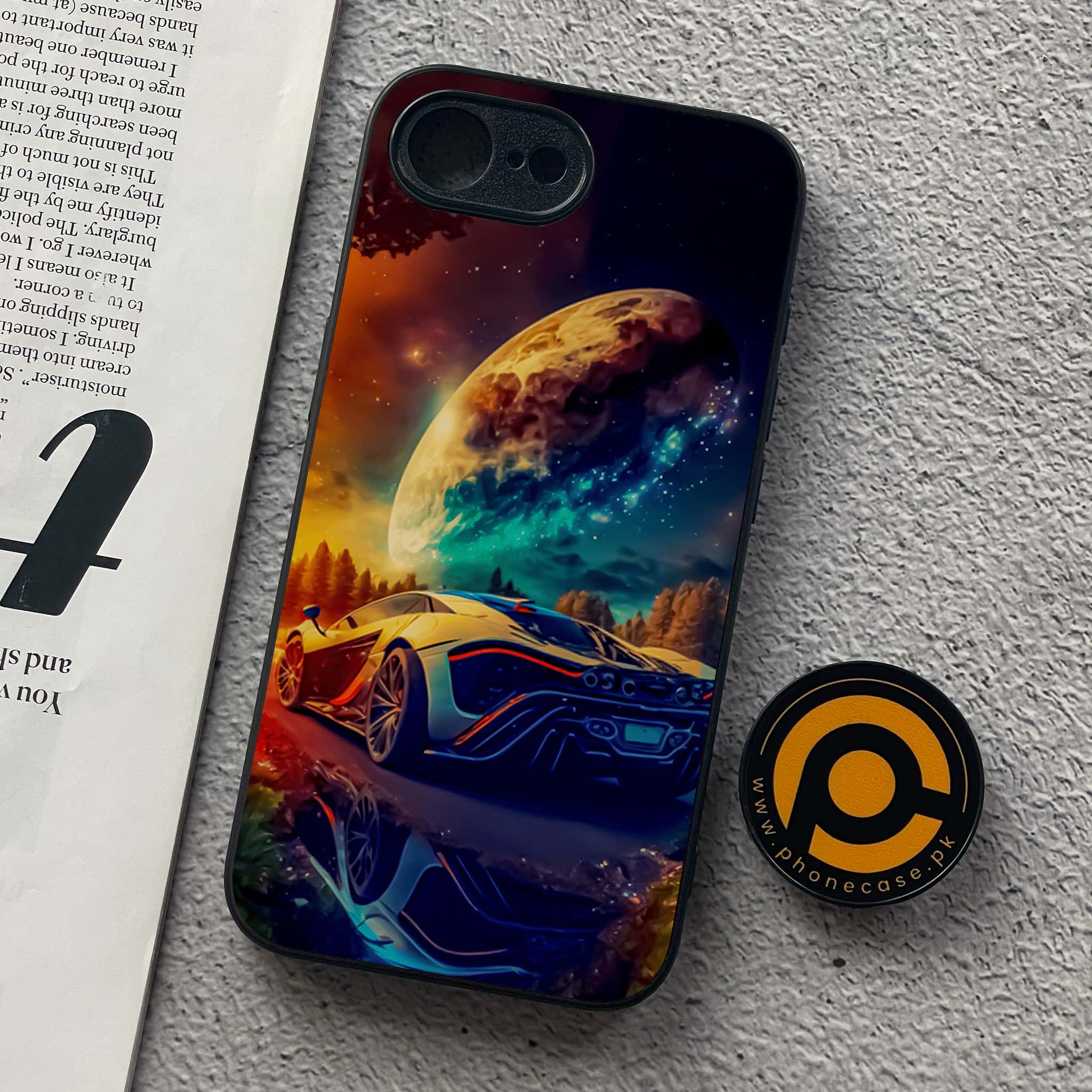 iPhone 16e - Racing Series - Premium Metal  Printed soft Bumper shock Proof Case
