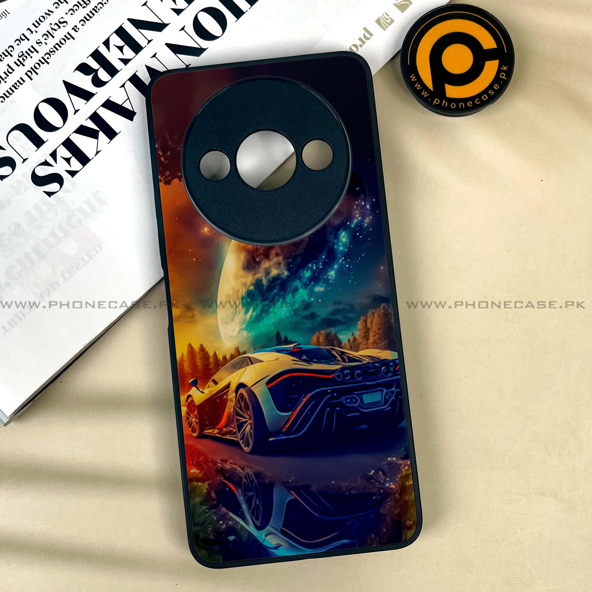 Xiaomi Redmi A3x - Racing Series - Premium Printed Metal soft Bumper shock Proof Case