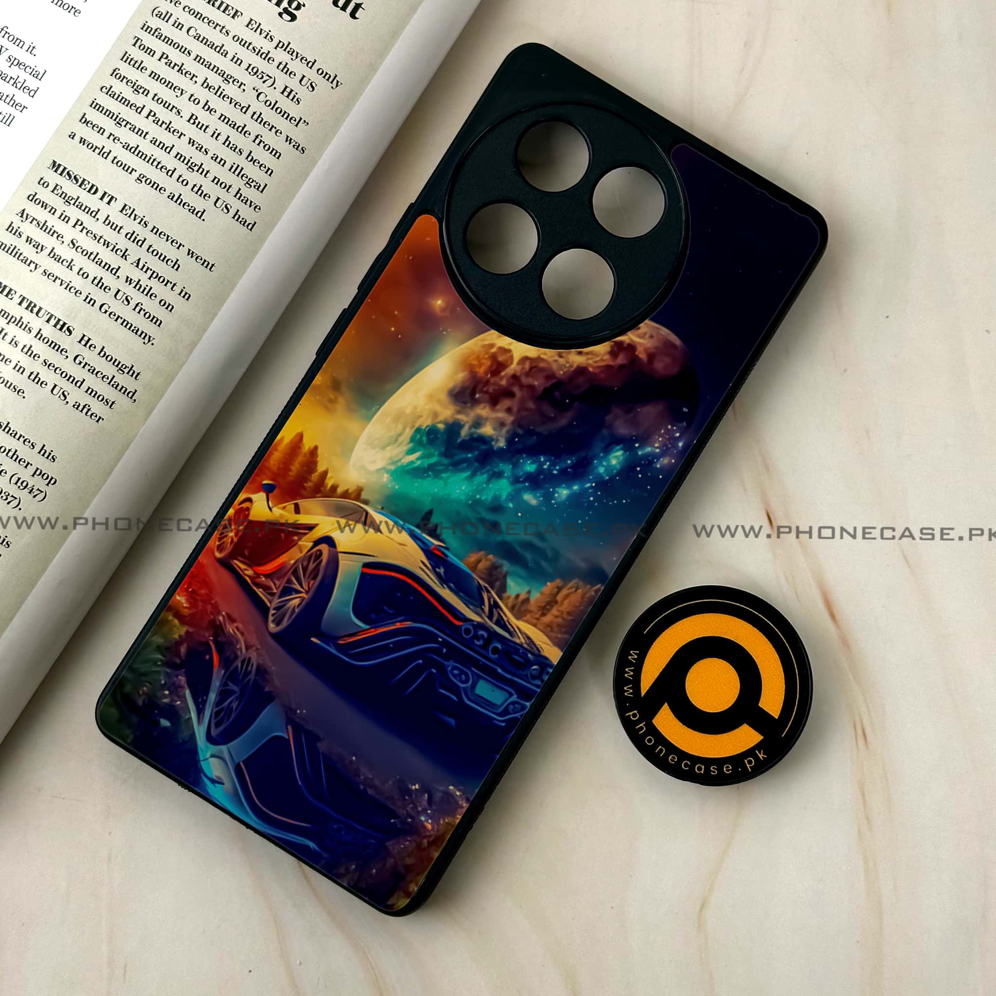 Tecno Camon 30s - Racing Series - Premium Metal Printed soft Bumper shock Proof Case