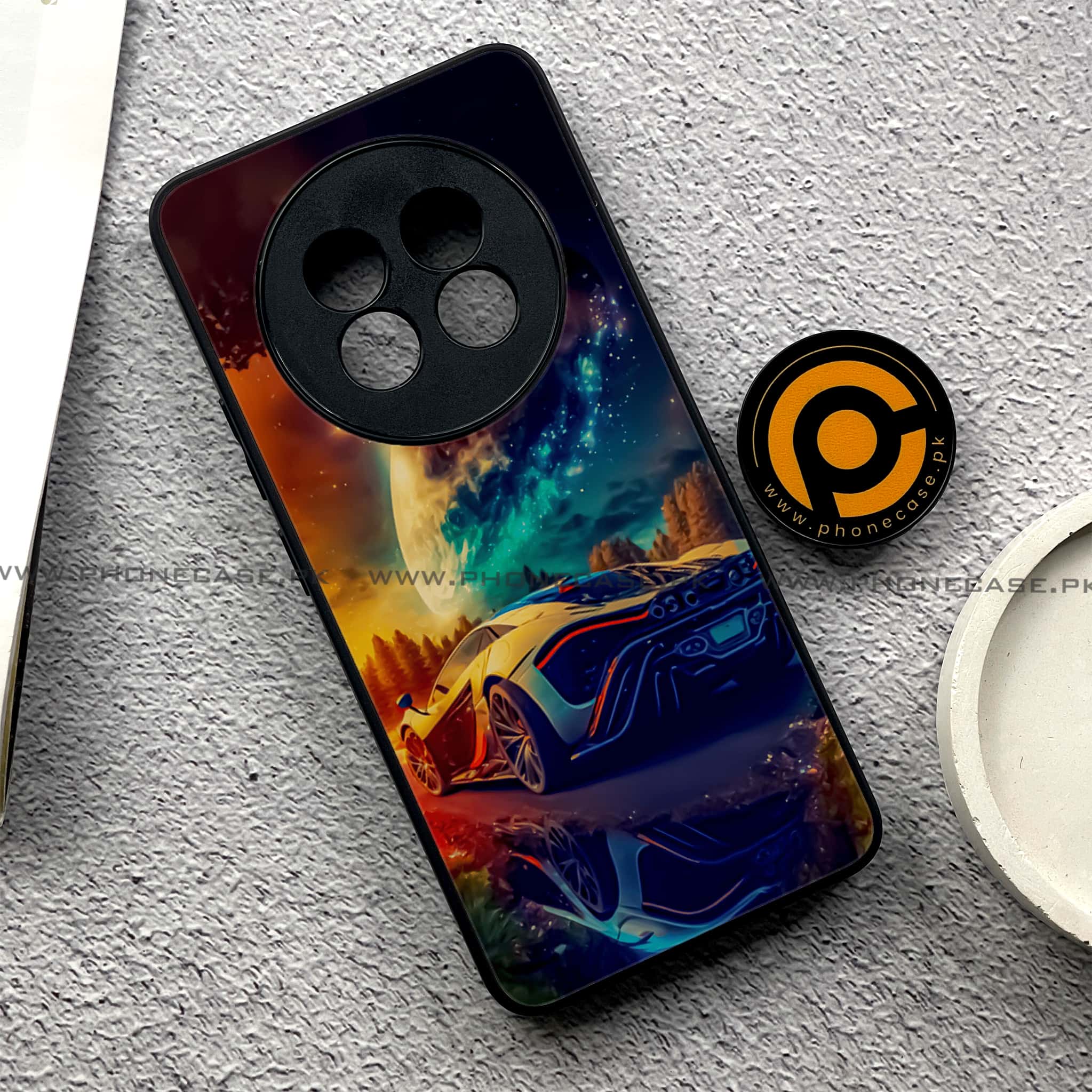 Realme 13 Pro Plus - Racing Series - Premium Printed Metal soft Bumper shock Proof Case