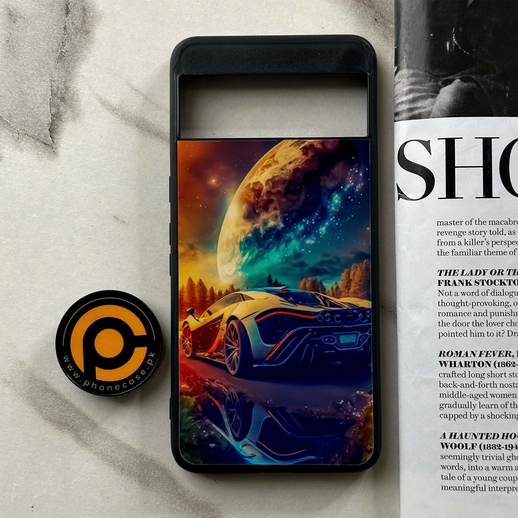 Google Pixel 8 Pro - Racing Series - Premium Printed Glass soft Bumper shock Proof Case