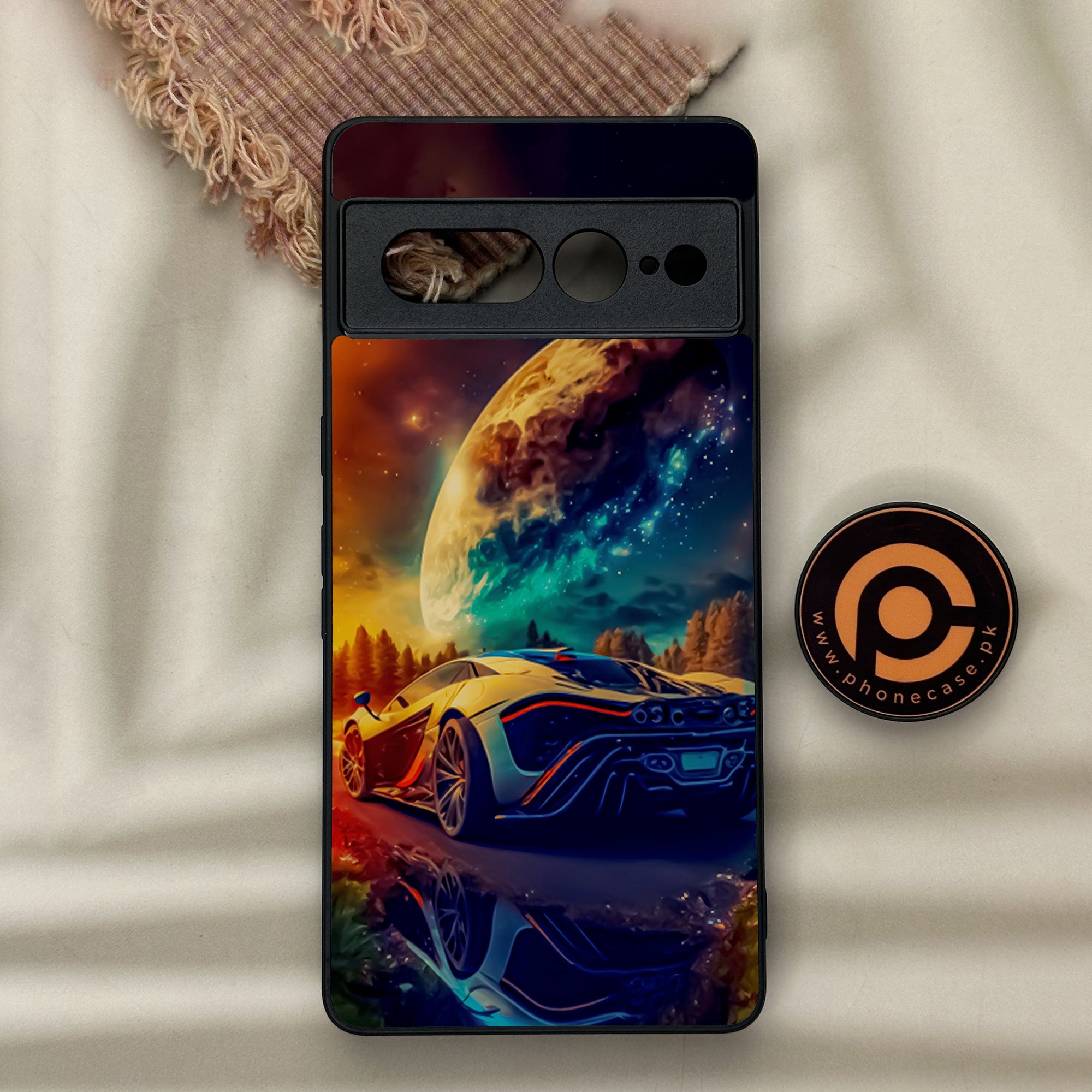 Google Pixel 7 Pro - Racing Series - Premium Metal Printed soft Bumper Shock Proof Case