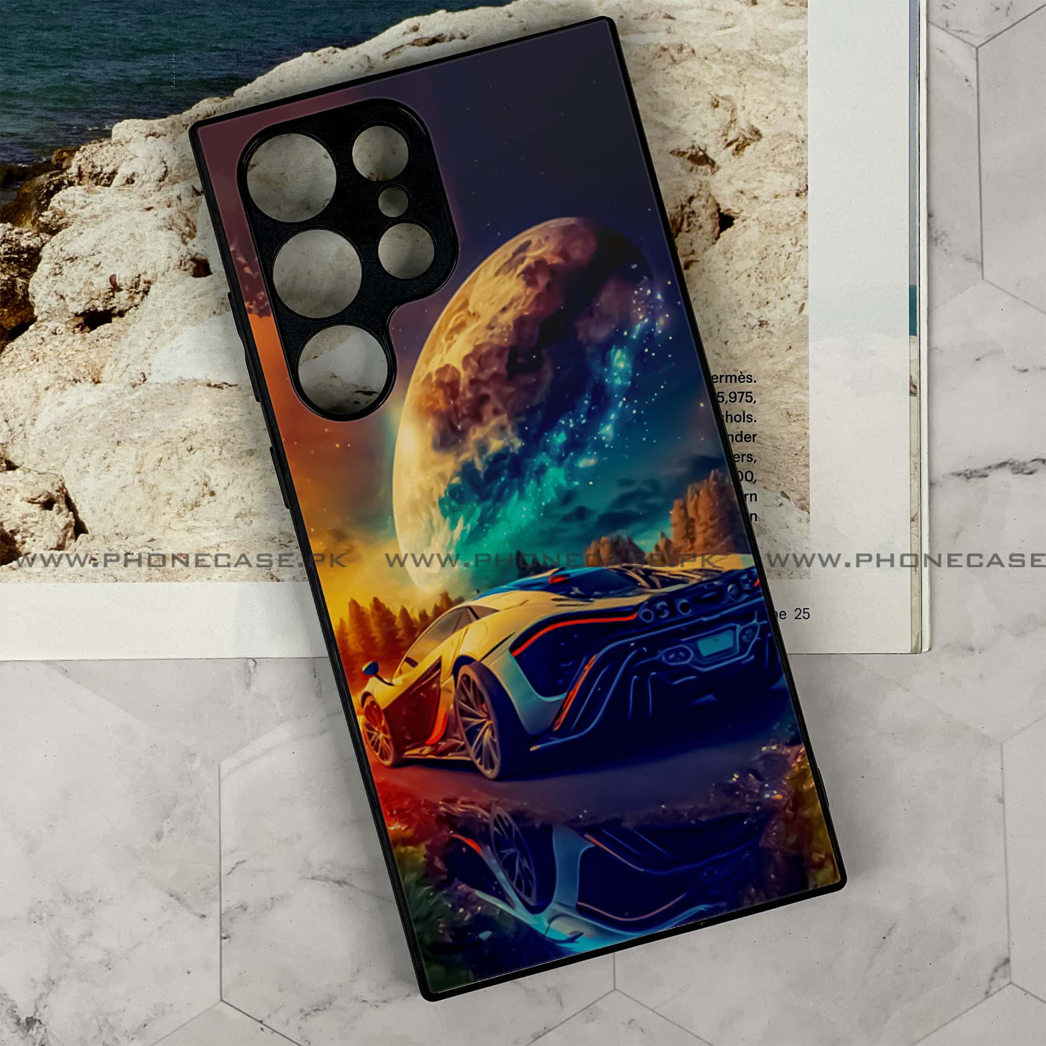 Samsung Galaxy S24 Ultra - Racing Series - Premium Metal Printed soft Bumper shock Proof Case